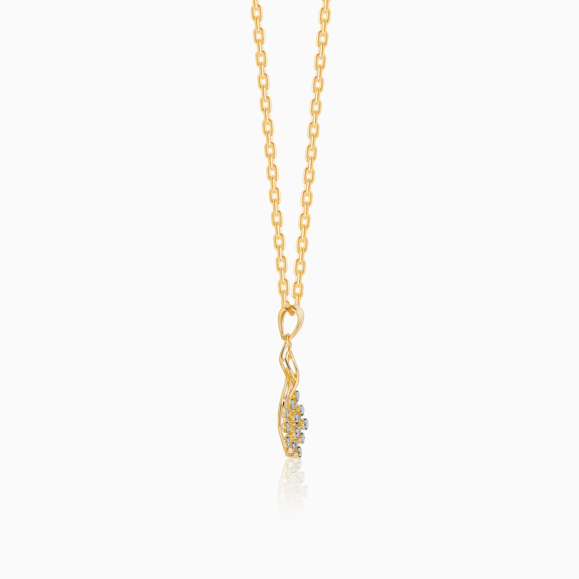 Gold Poire Diamond Pendant - Image 6