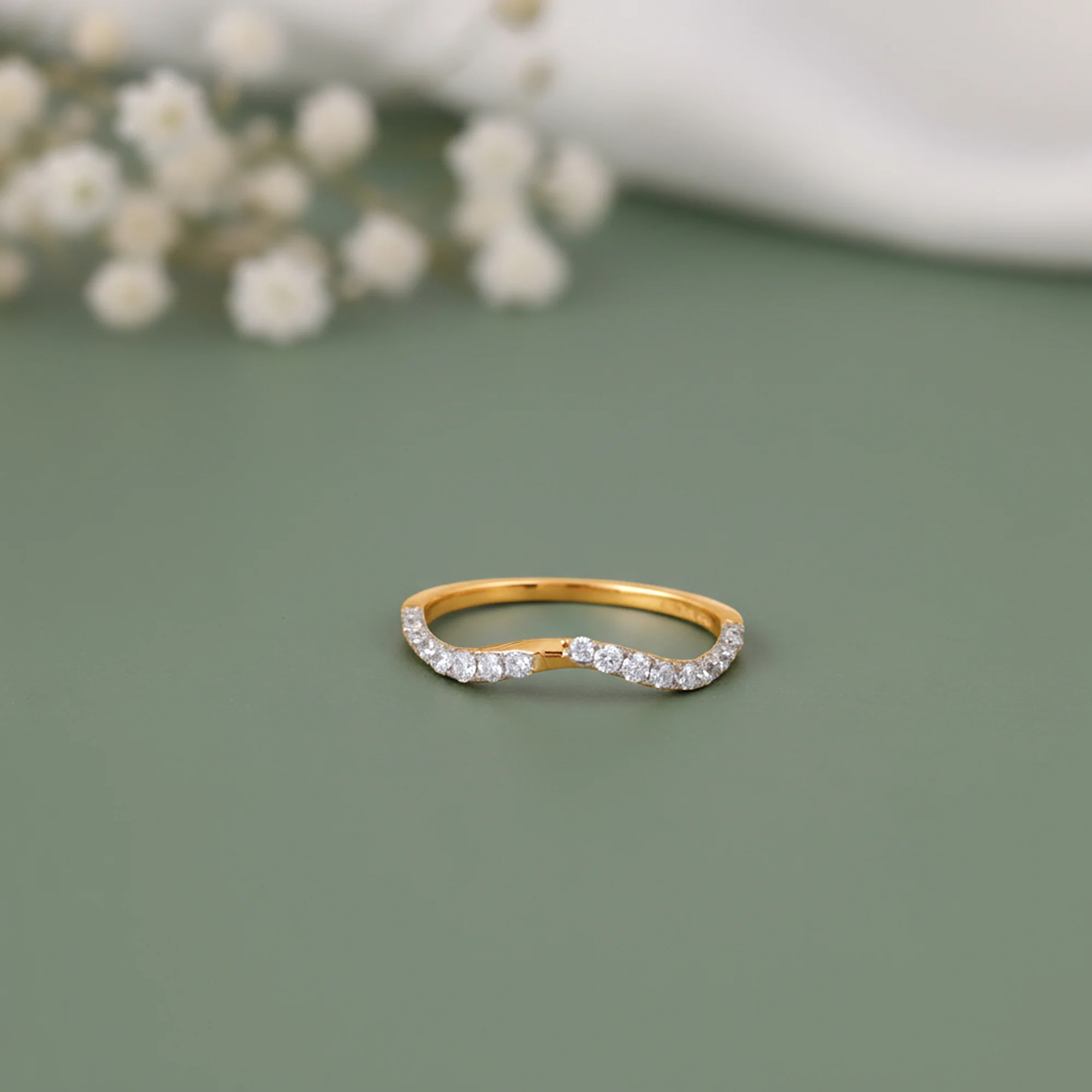Gold Pristine Set Lab Grown Diamond Ring - Image 2