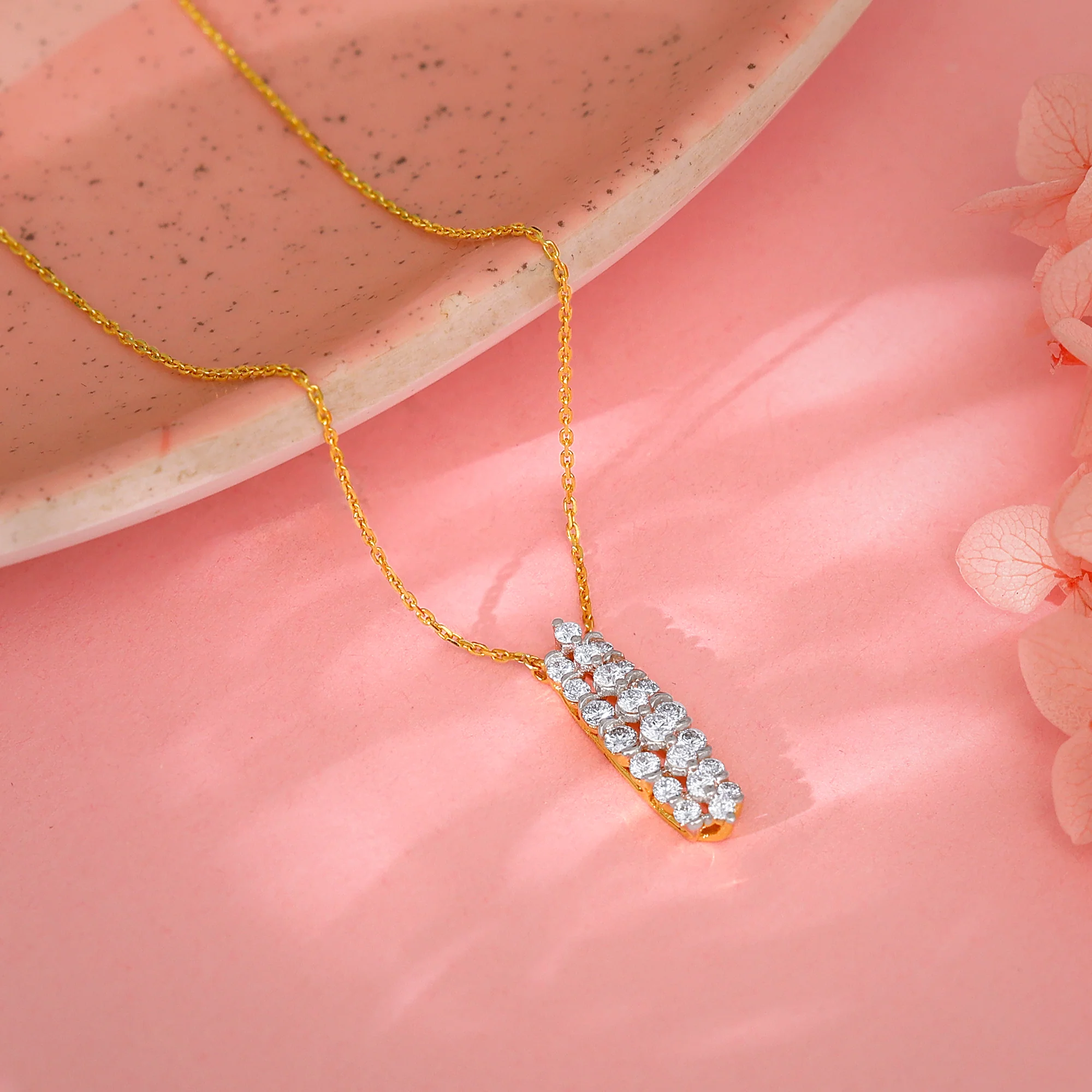 Gold Pure Bliss Diamond Necklace - Image 2