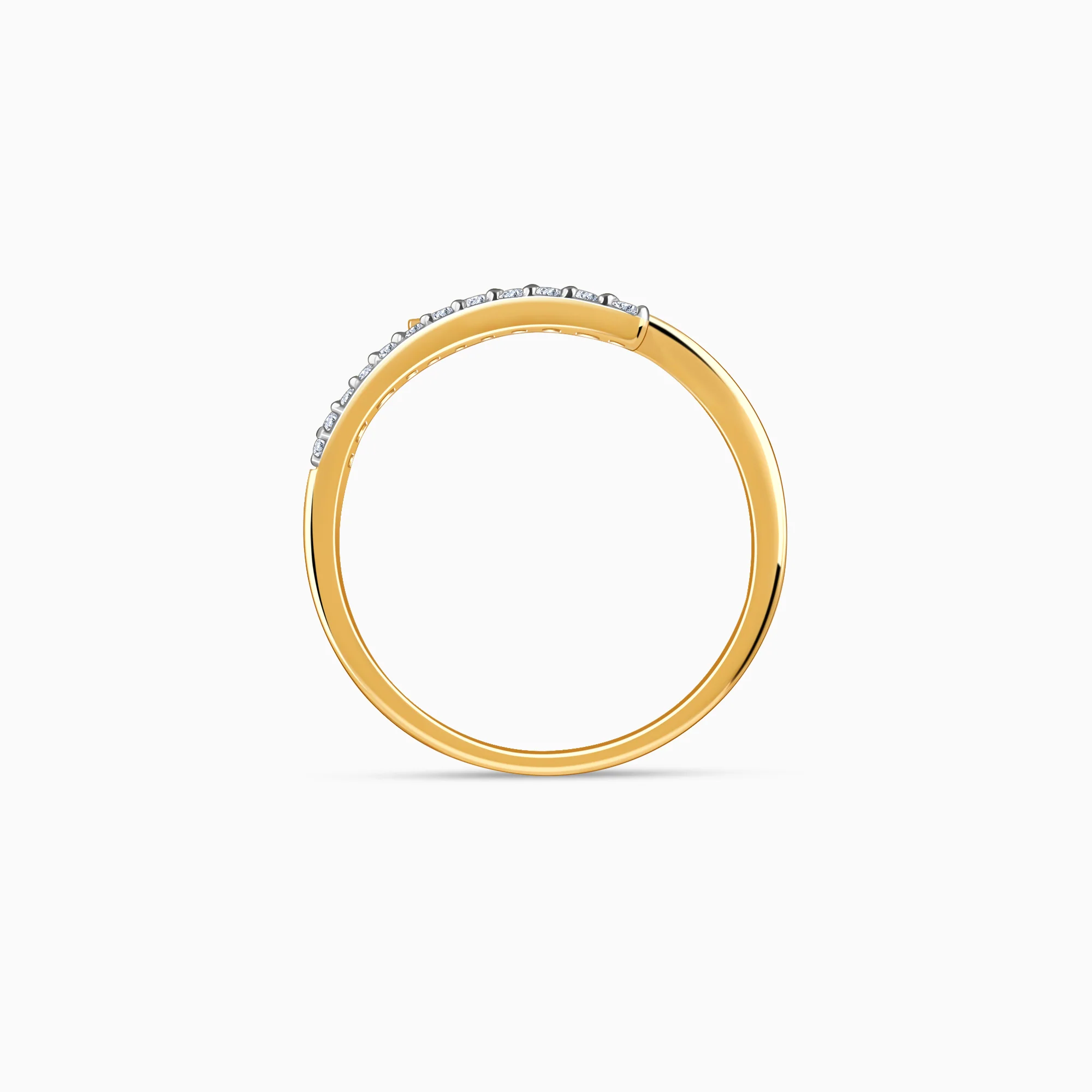 Gold Radiant Drops Lab Grown Diamond Ring - Image 5