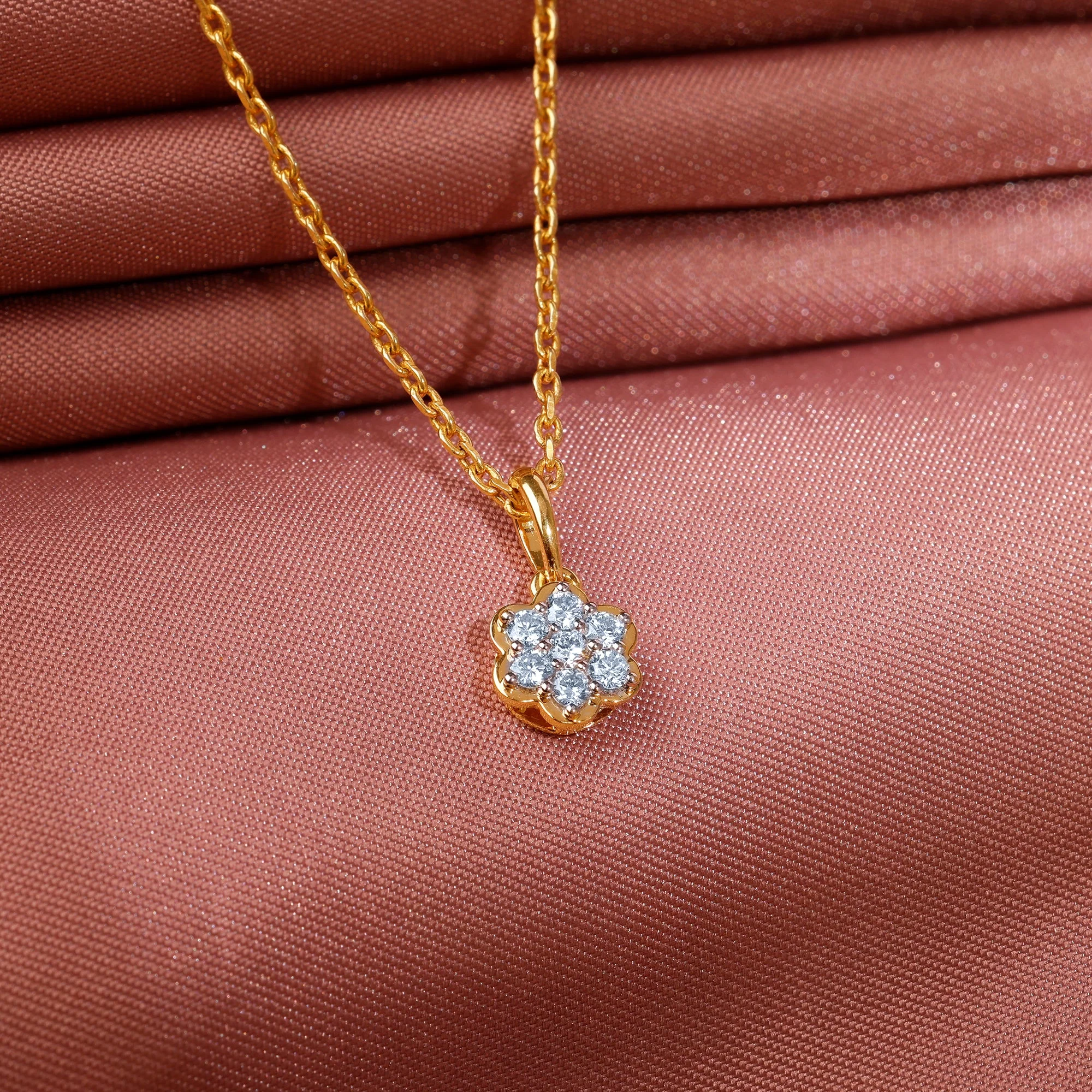 Gold Radiant Lab Grown Diamond Pendant - Image 2