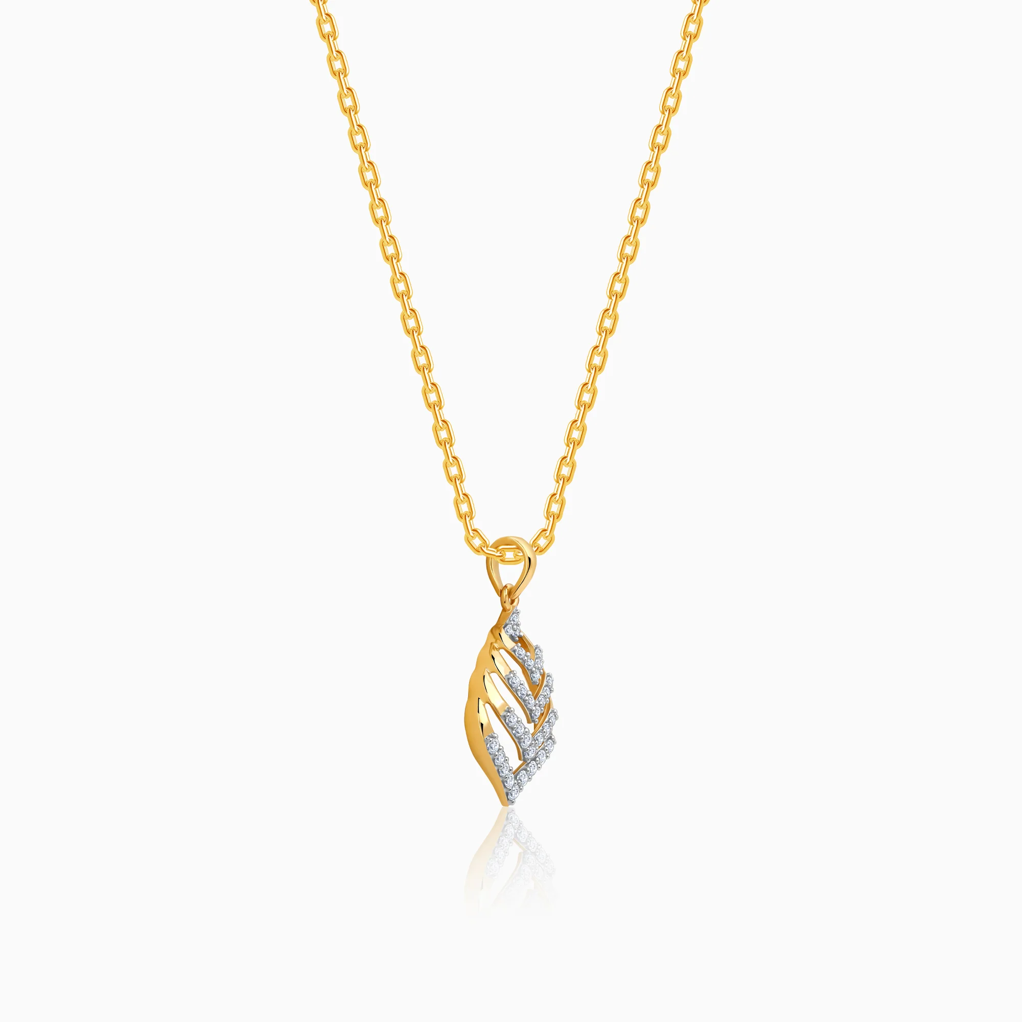Gold Regal Lab Grown Diamond Pendant - Image 4