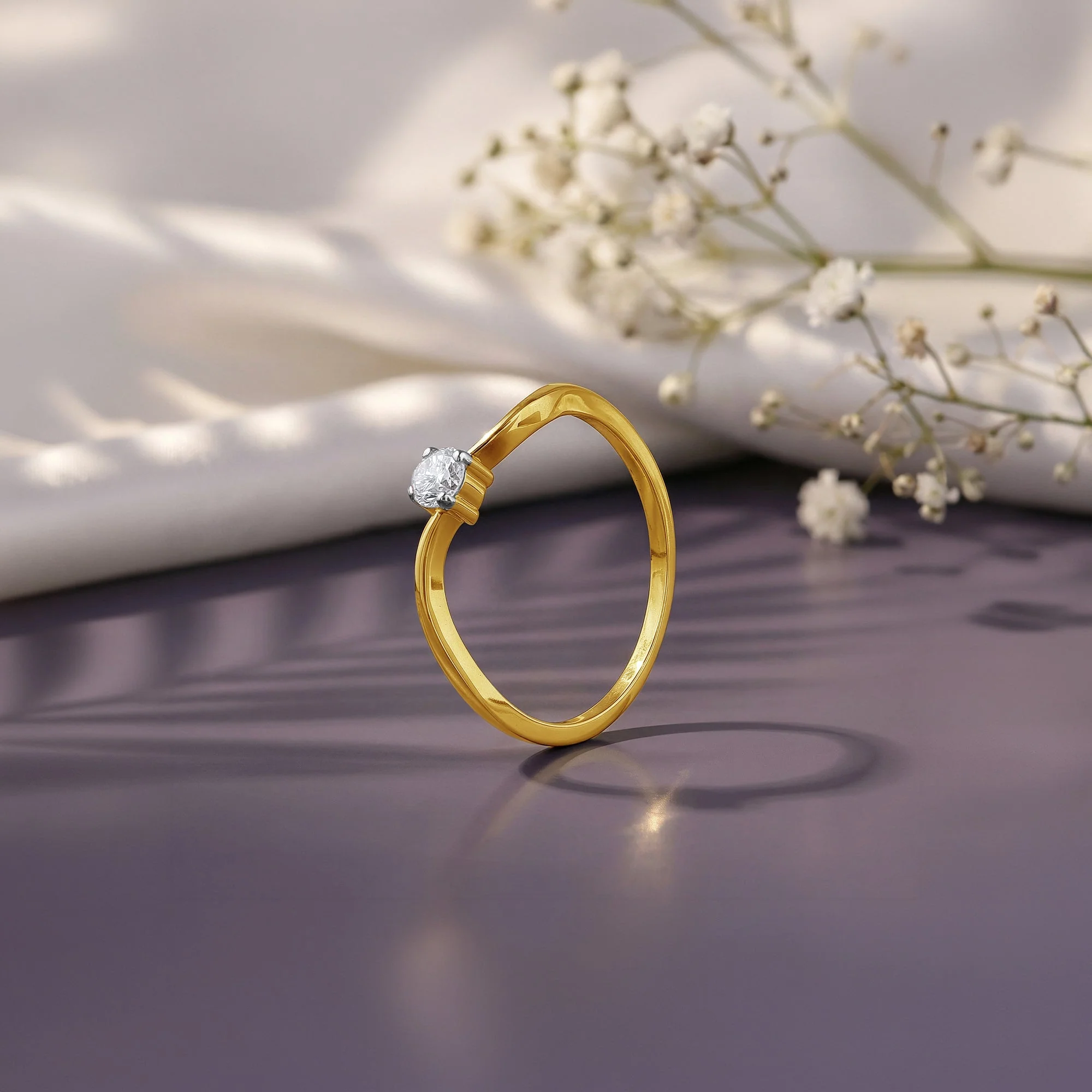 Gold Regal Lab Grown Diamond Ring (Size 12) - Image 2