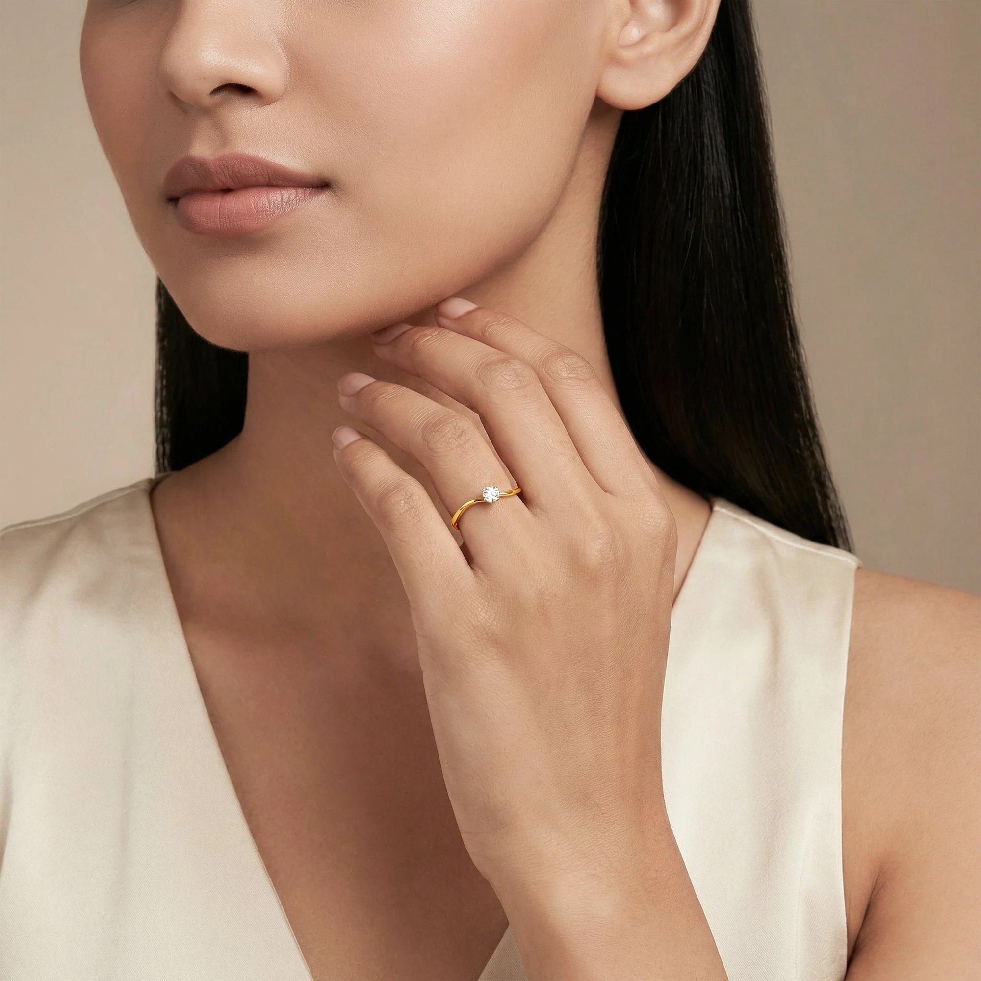 Gold Regal Lab Grown Diamond Ring (Size 12) - Image 3