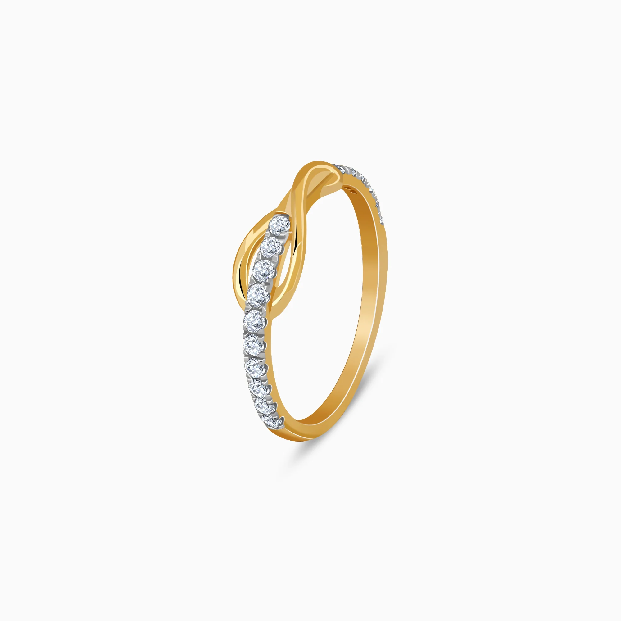 Gold Regal Rise Lab Grown Diamond Ring - Image 4
