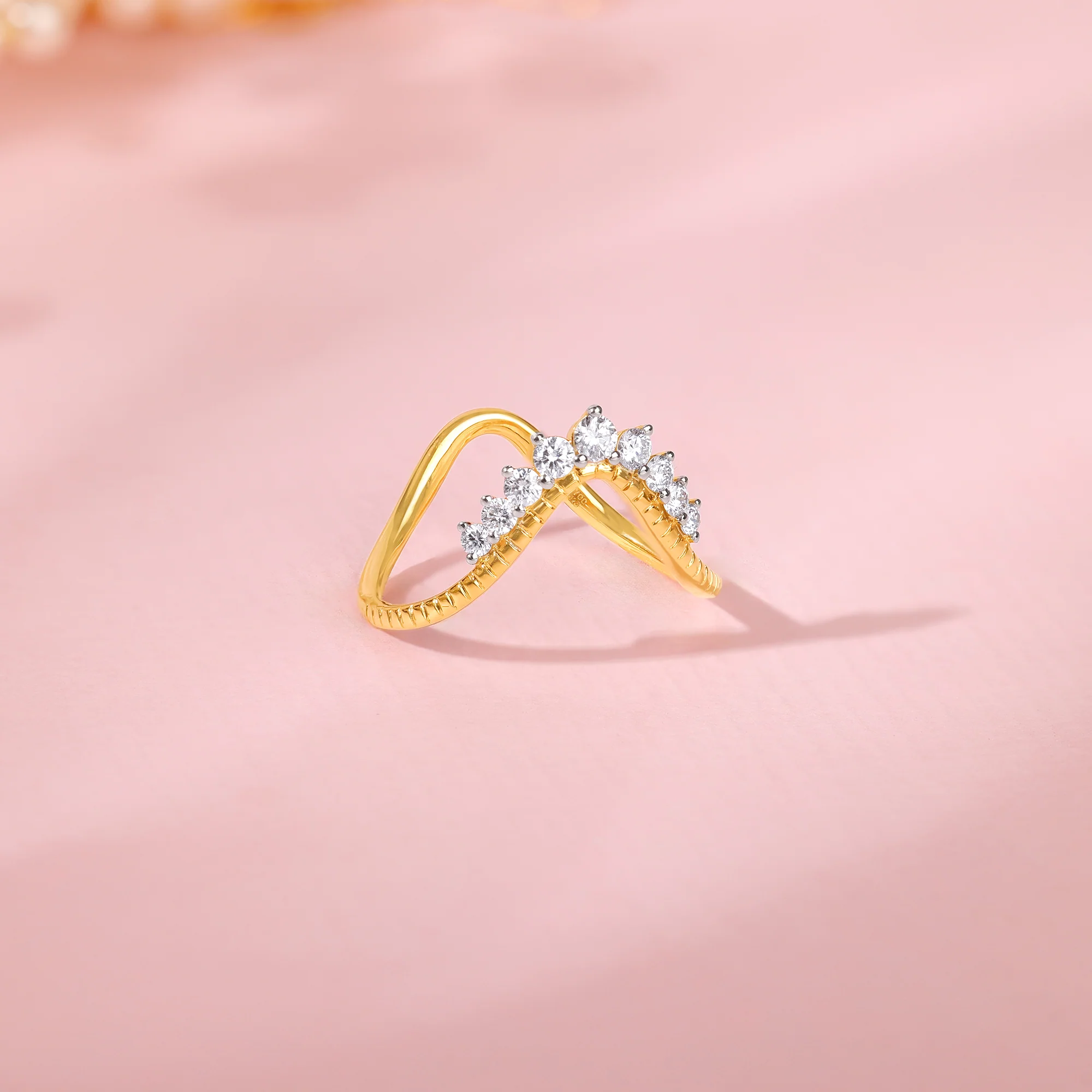 Gold Regalia Lab Grown Diamond Vanki Ring - Image 2