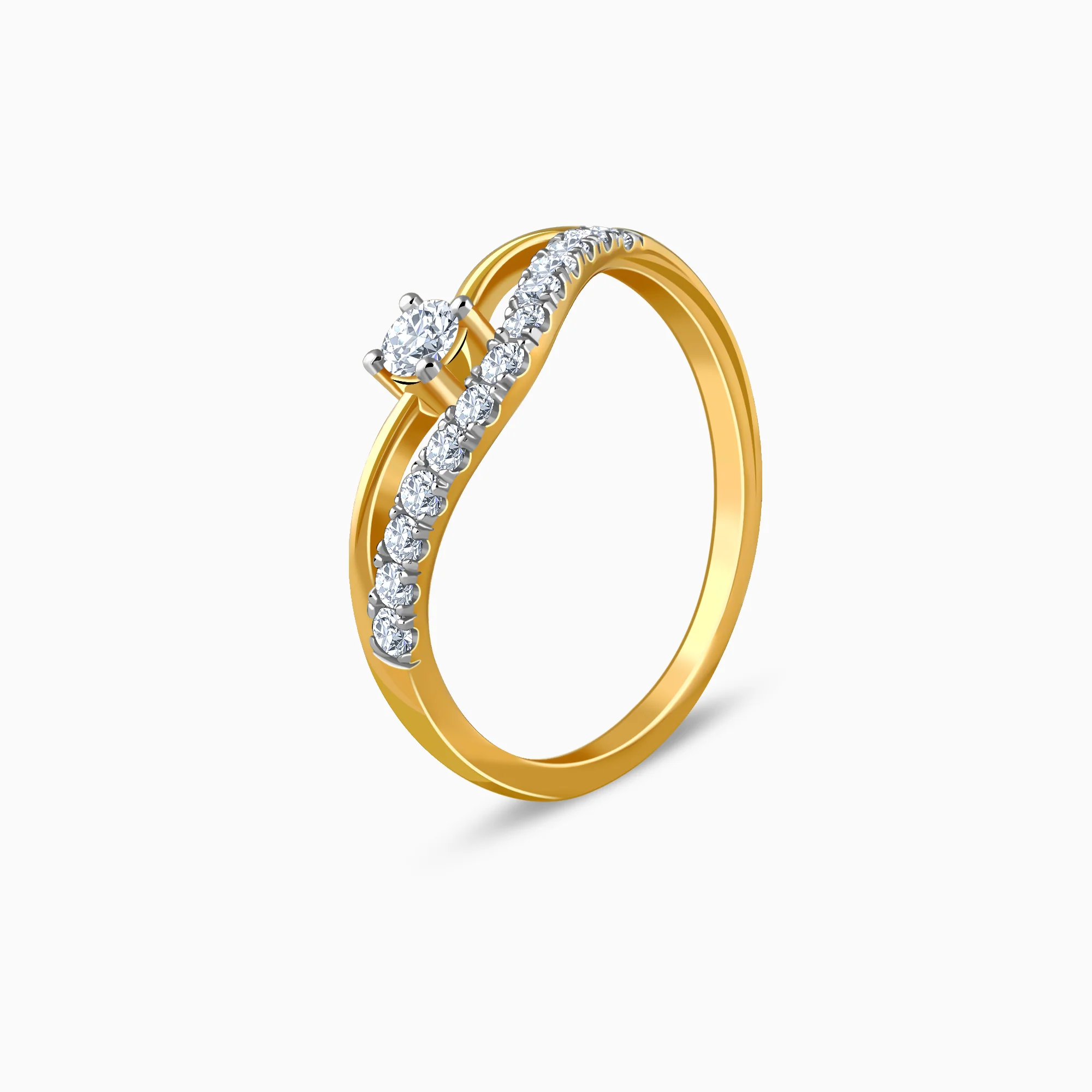 Gold Regna Lab Grown Diamond Ring - Image 4