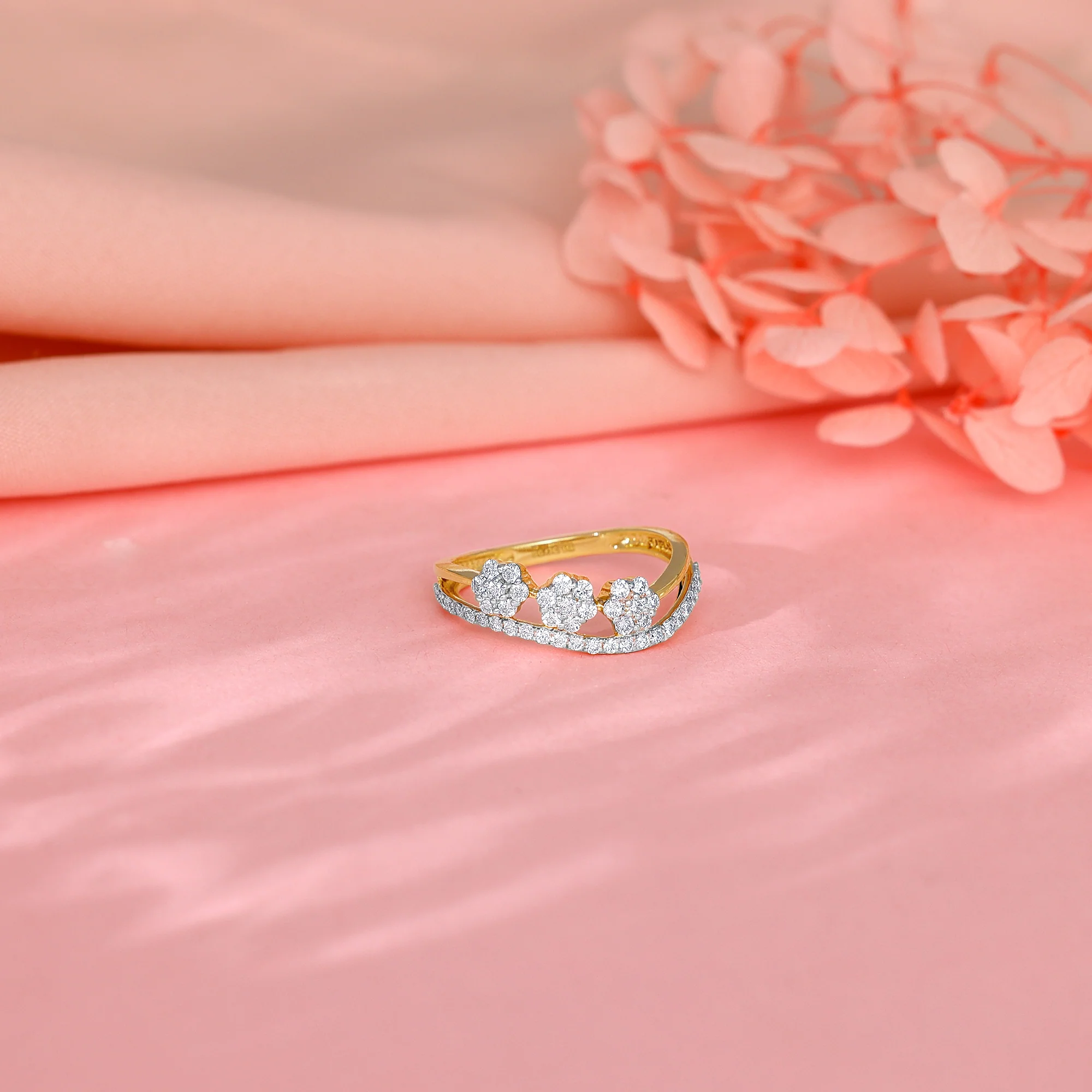 Gold Roseate Dream Diamond Ring - Image 2