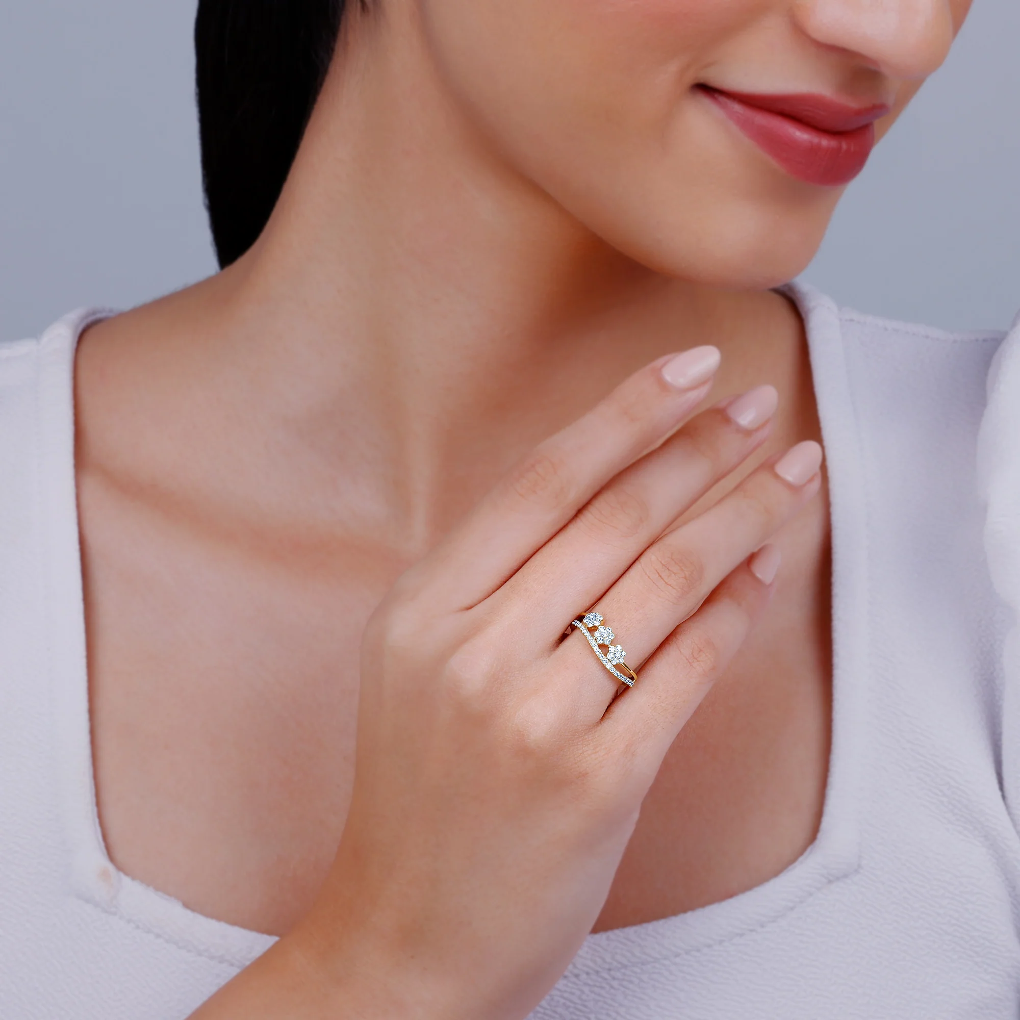 Gold Roseate Dream Diamond Ring - Image 3