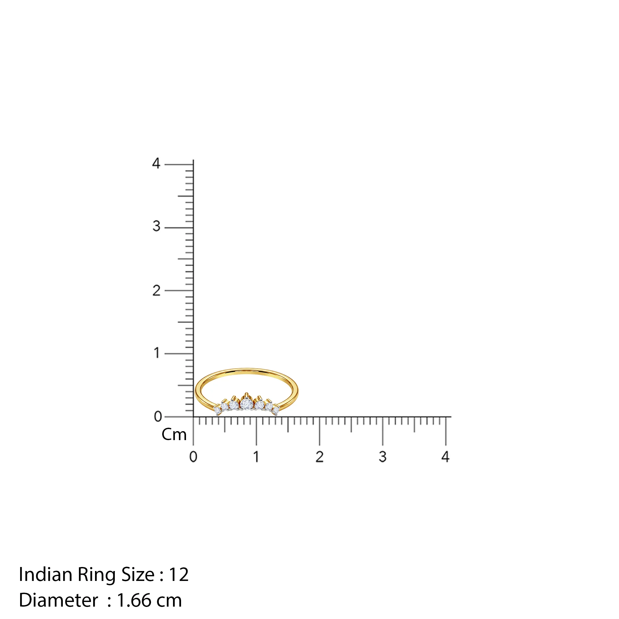 Gold Serac Vanki Lab Grown Diamond Ring (Size 12) - Image 5