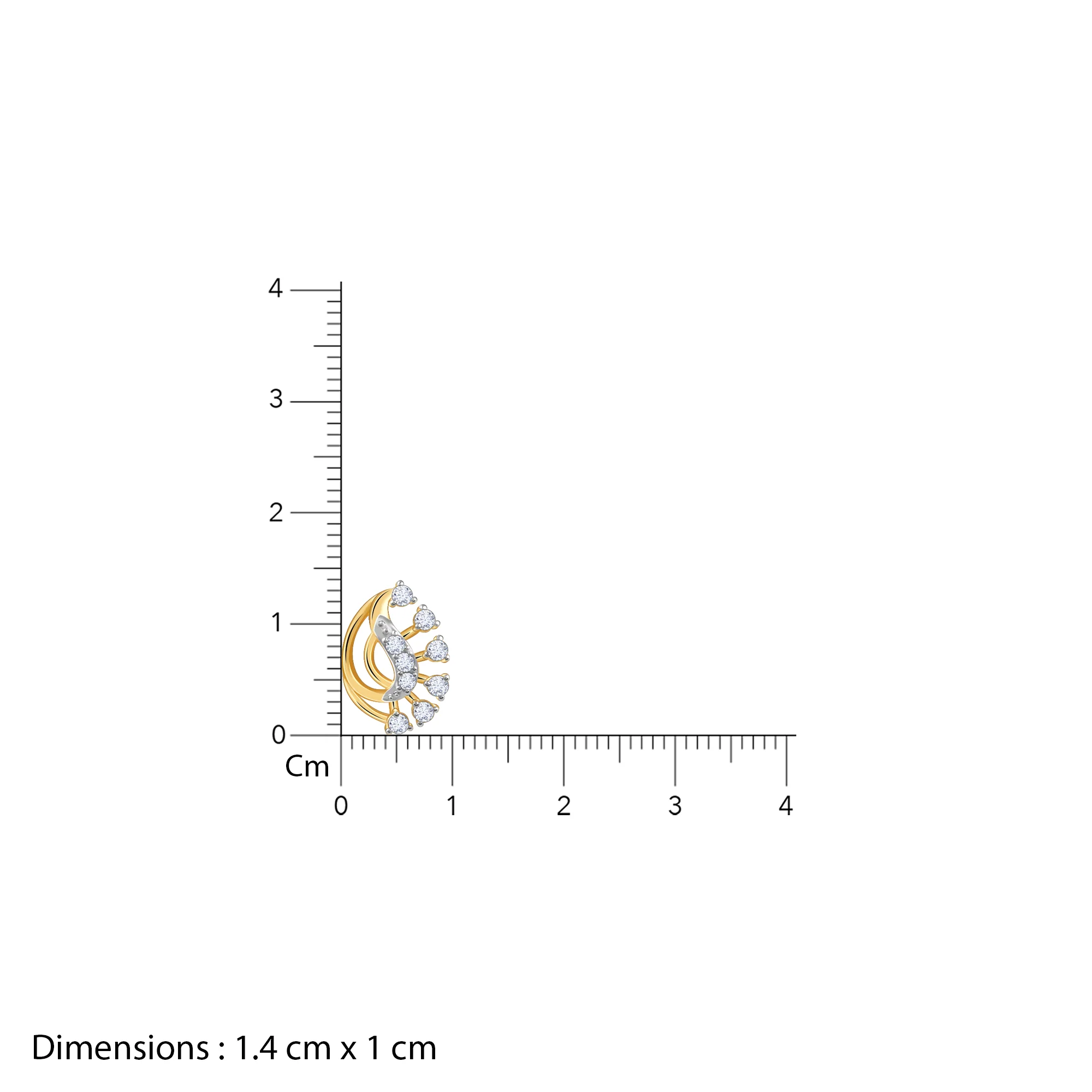 Gold Seraphina Lab Grown Diamond Studs - Image 6