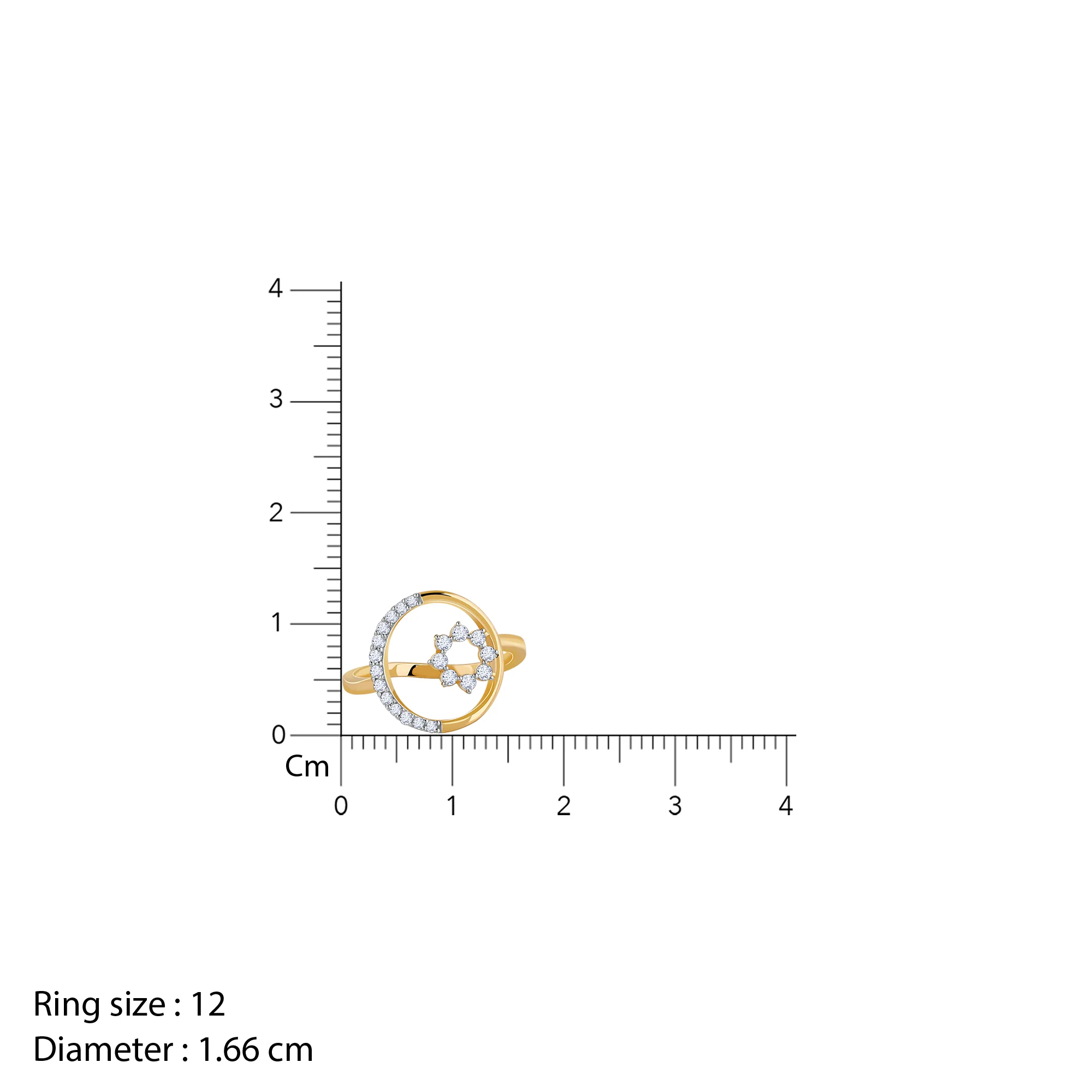 Gold Serene Flora Diamond Ring - Image 6