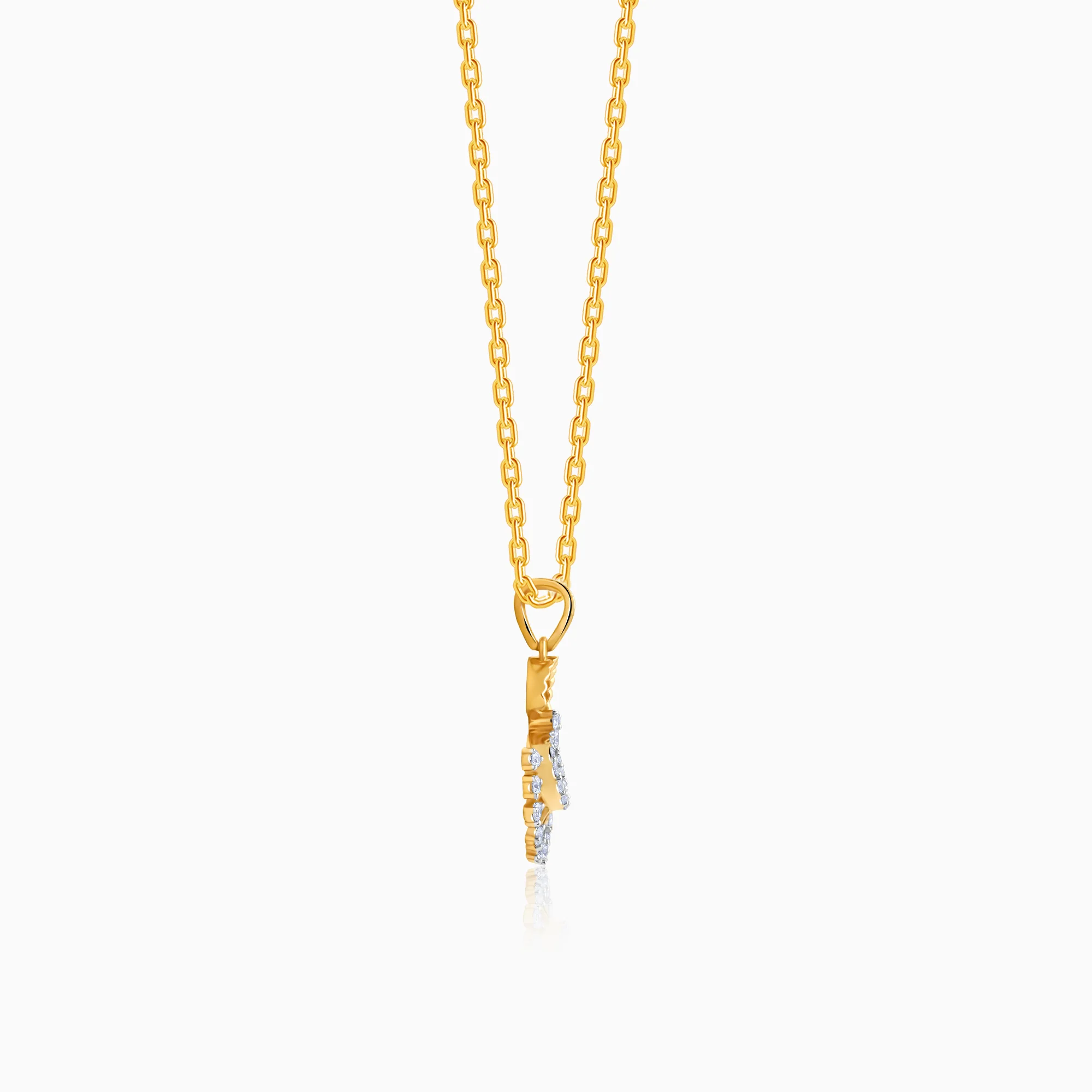 Gold Serene Moments Lab Grown Diamond Pendant - Image 5
