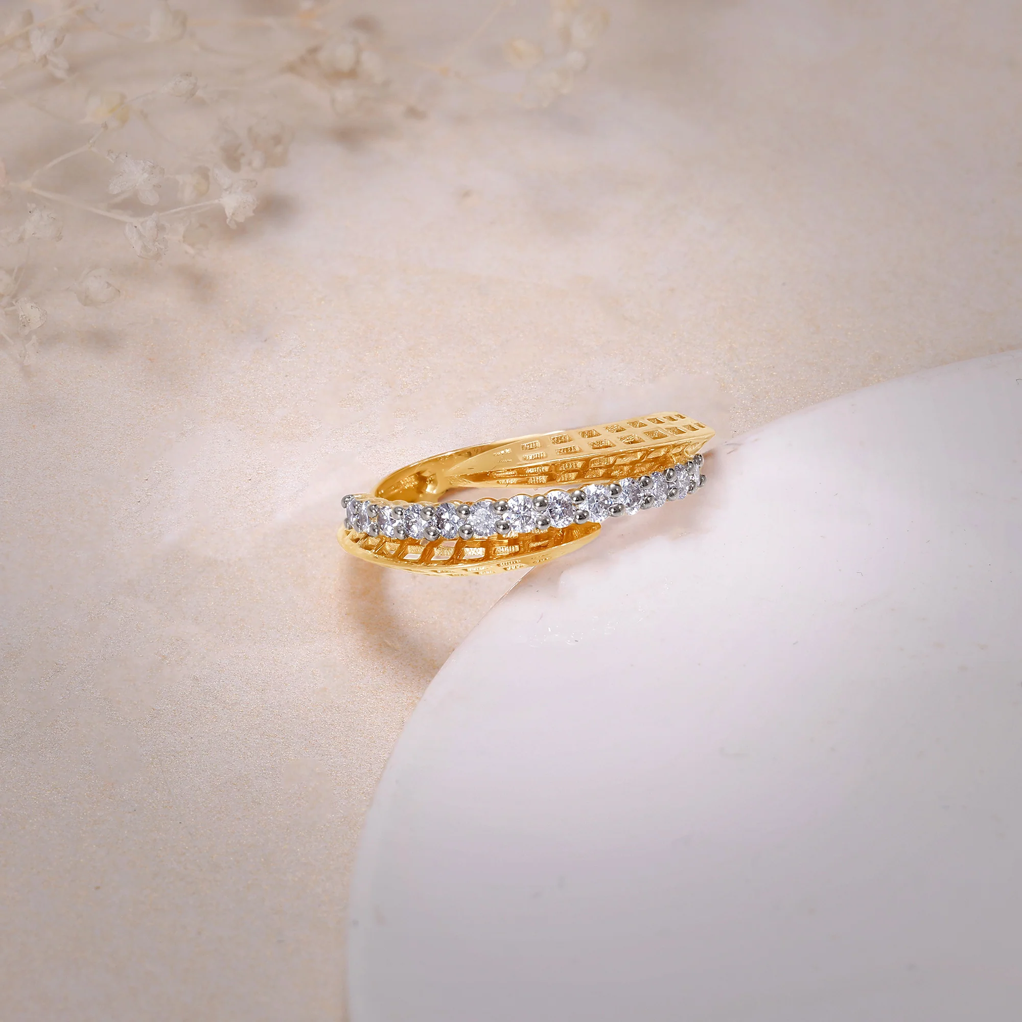 Gold Shimmering Moments Lab Grown Diamond Ring - Image 2