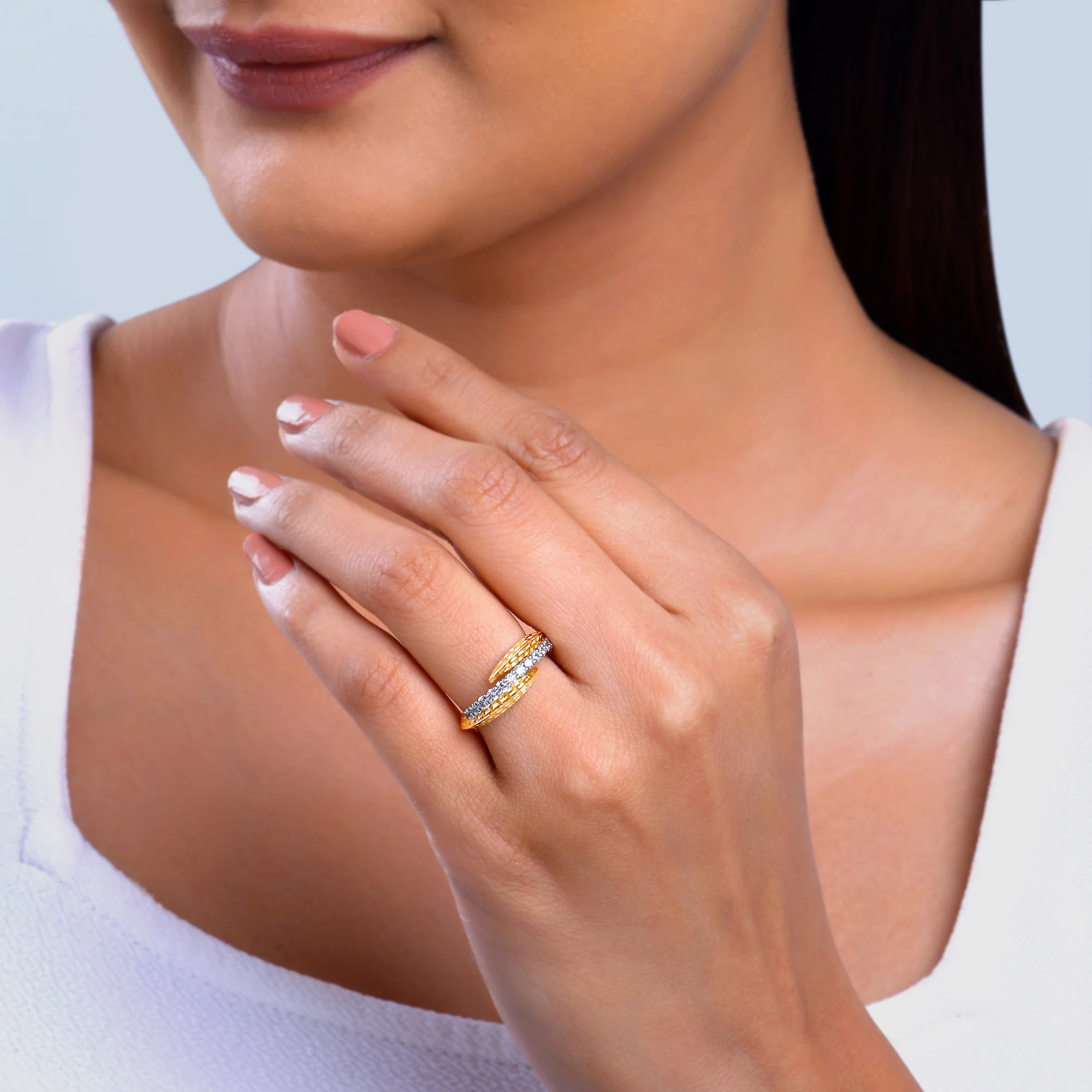Gold Shimmering Moments Lab Grown Diamond Ring - Image 3