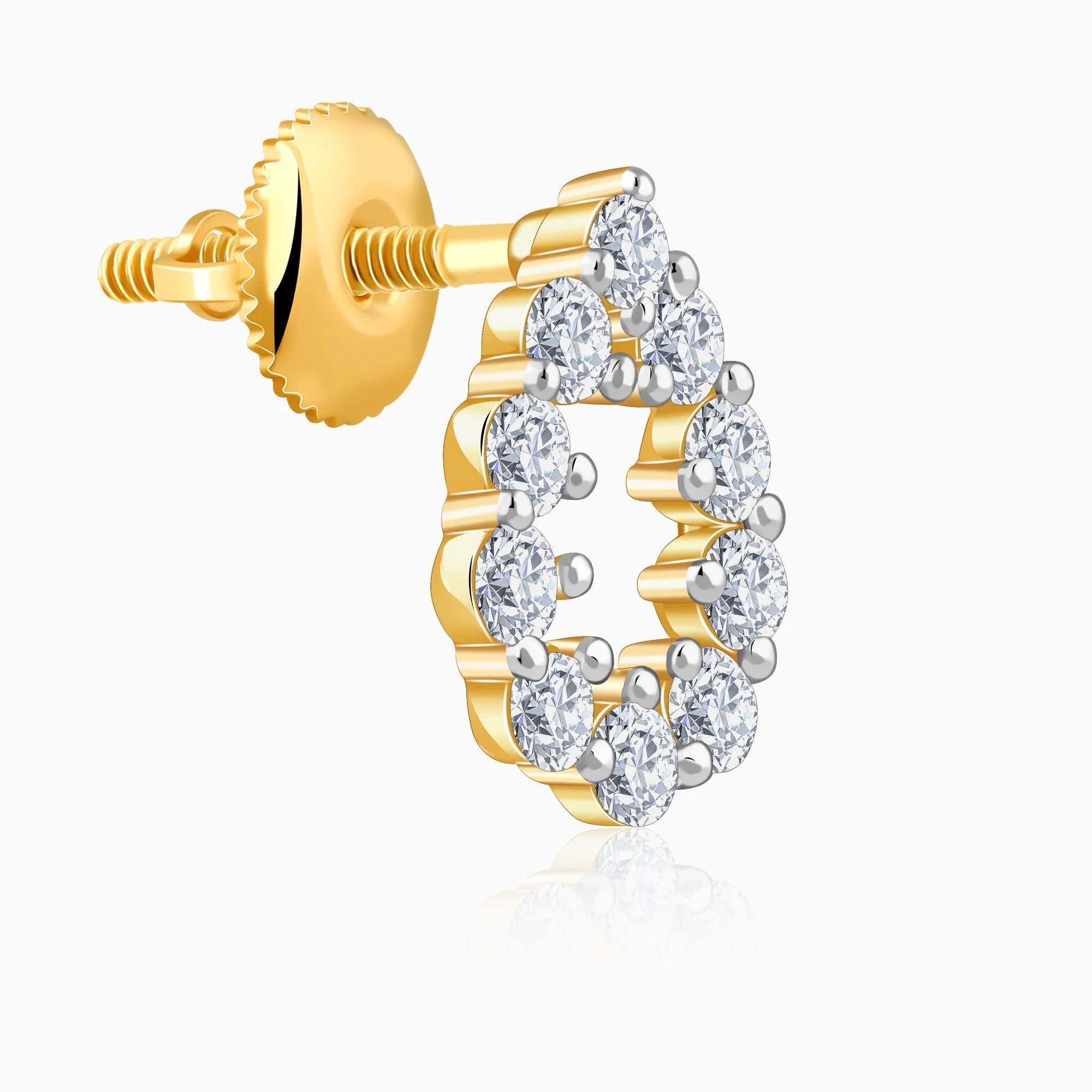 Gold Shine Command Lab Grown Diamond Studs - Image 4