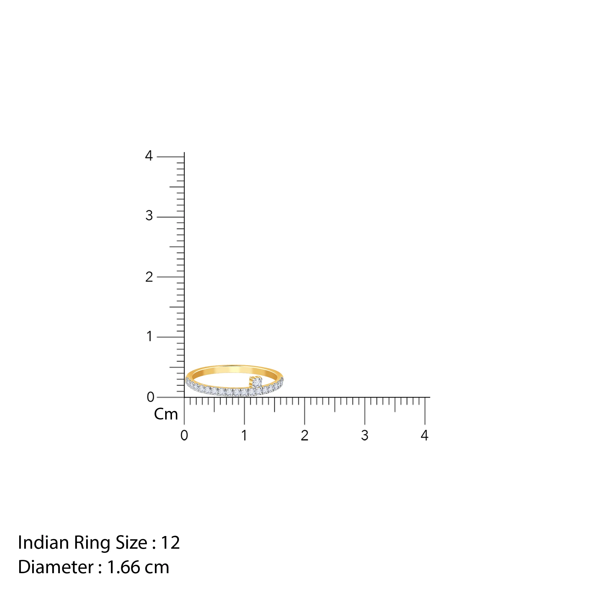 Gold Shine Lab Grown Diamond Ring - Image 6