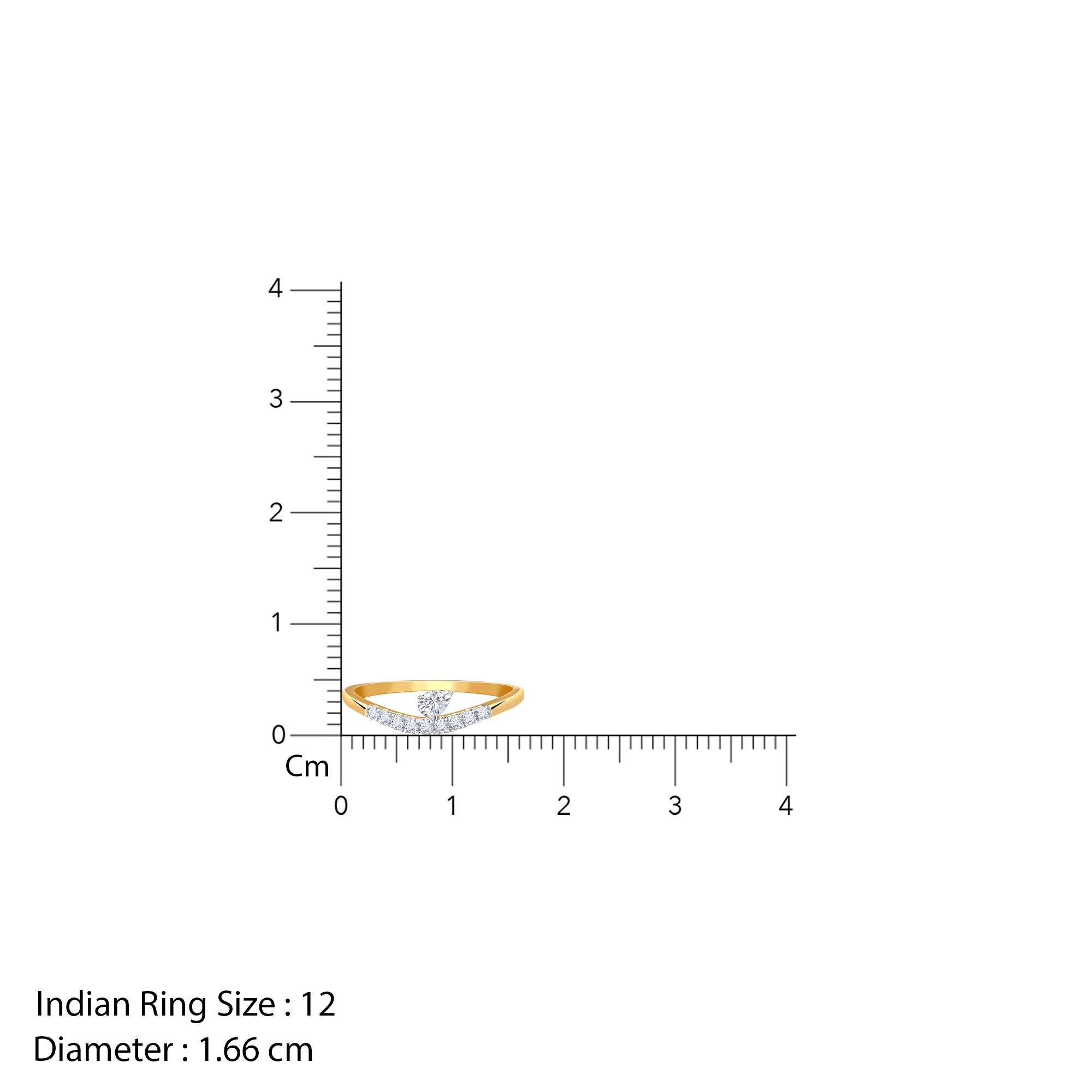 Gold Shine Love Lab Grown Diamond Ring - Image 6