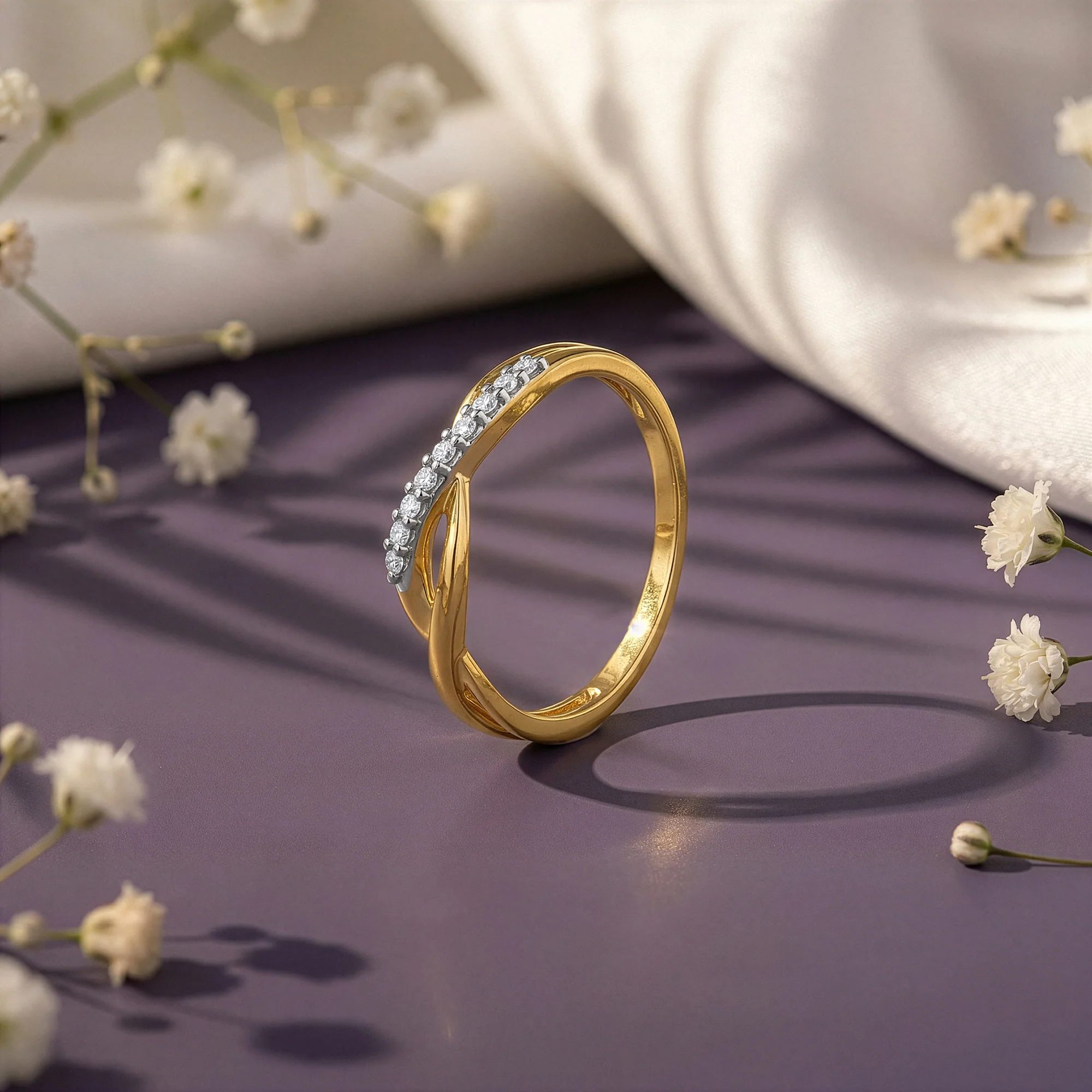 Gold Soft Command Lab Grown Diamond Ring (Size 12) - Image 2