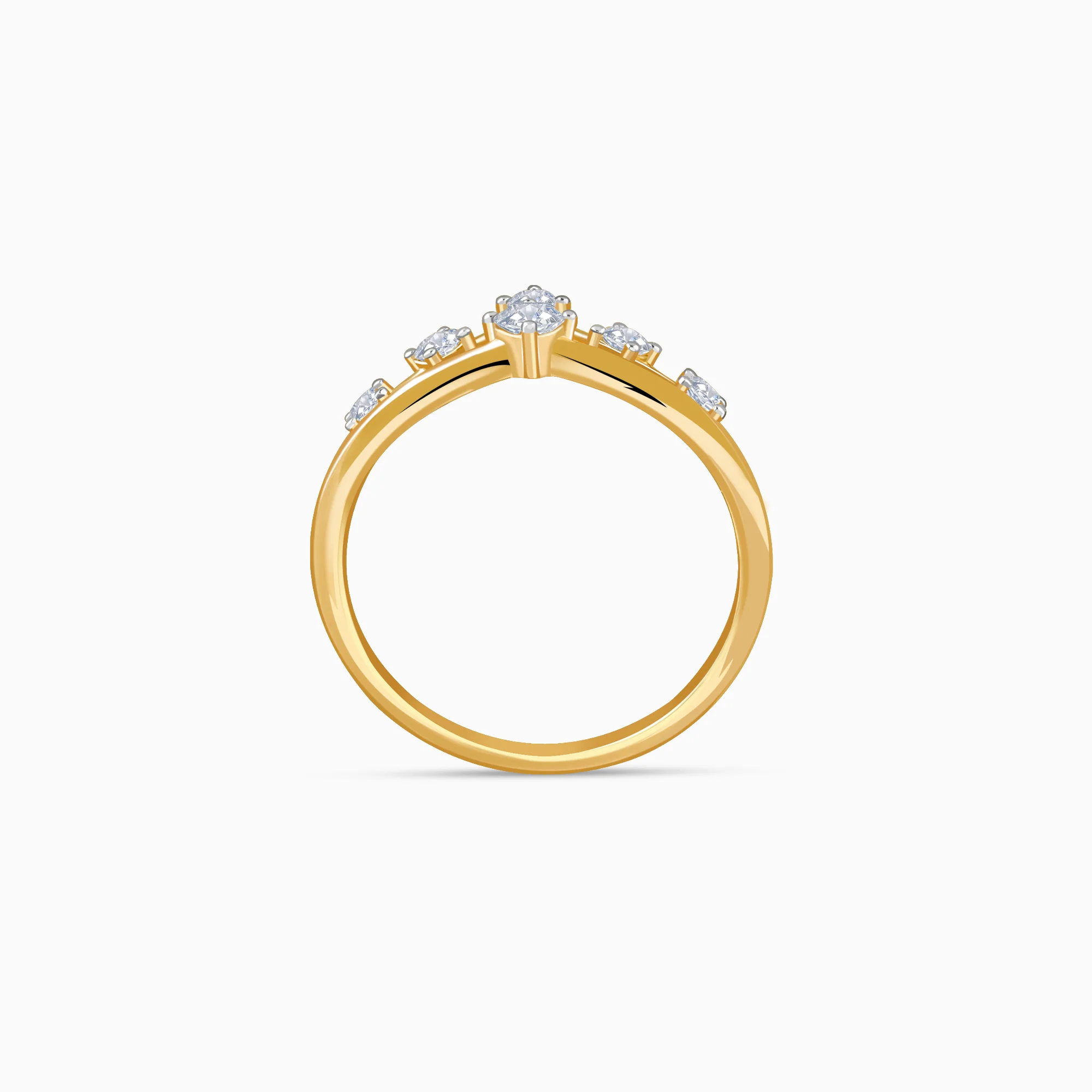 Gold Solara Lab Grown Diamond Ring - Image 5