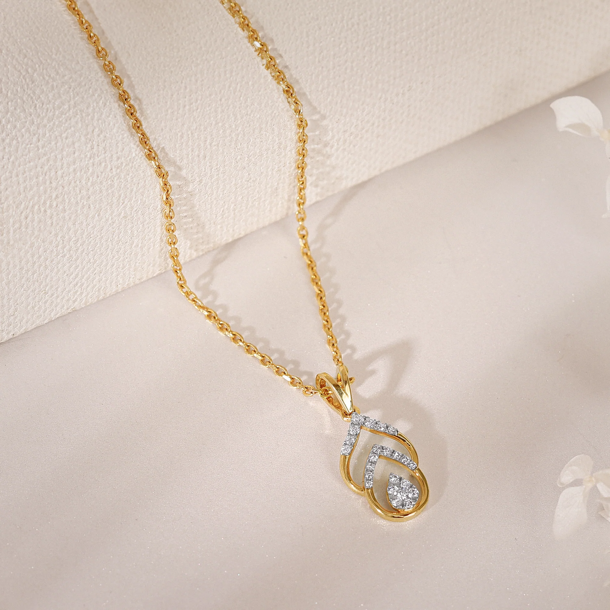 Gold Starry Whisper Diamond Pendant - Image 2