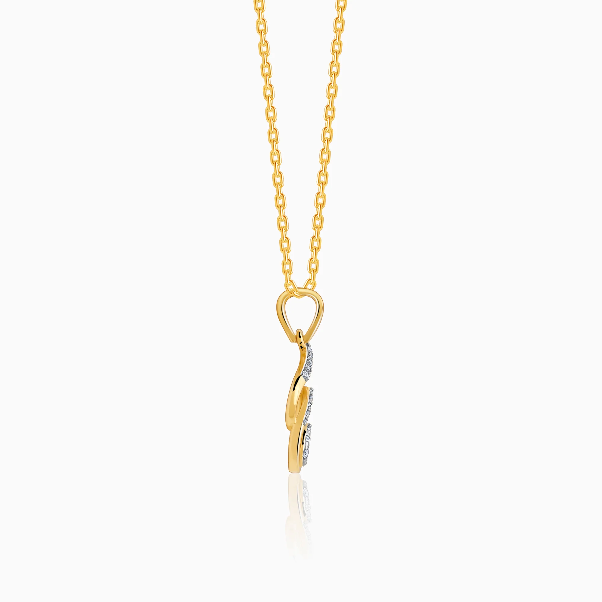 Gold Starry Whisper Diamond Pendant - Image 5