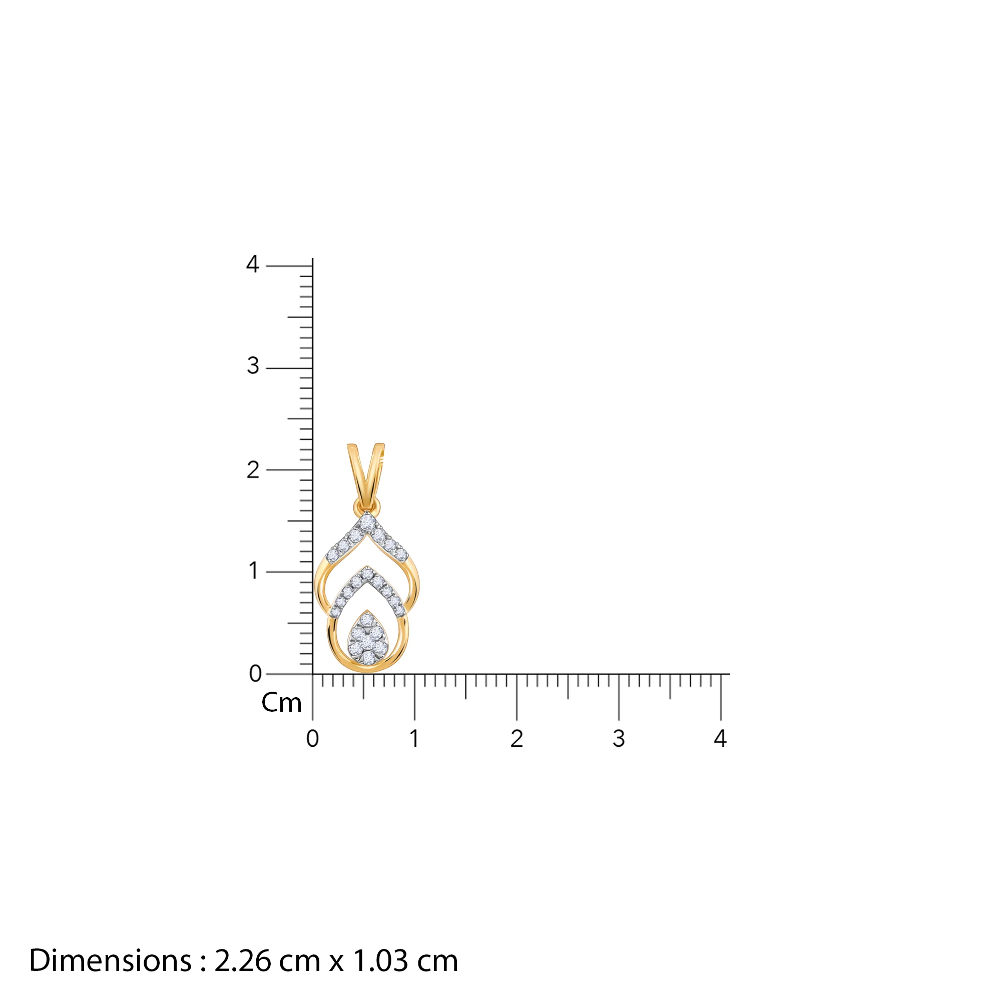 Gold Starry Whisper Diamond Pendant - Image 6