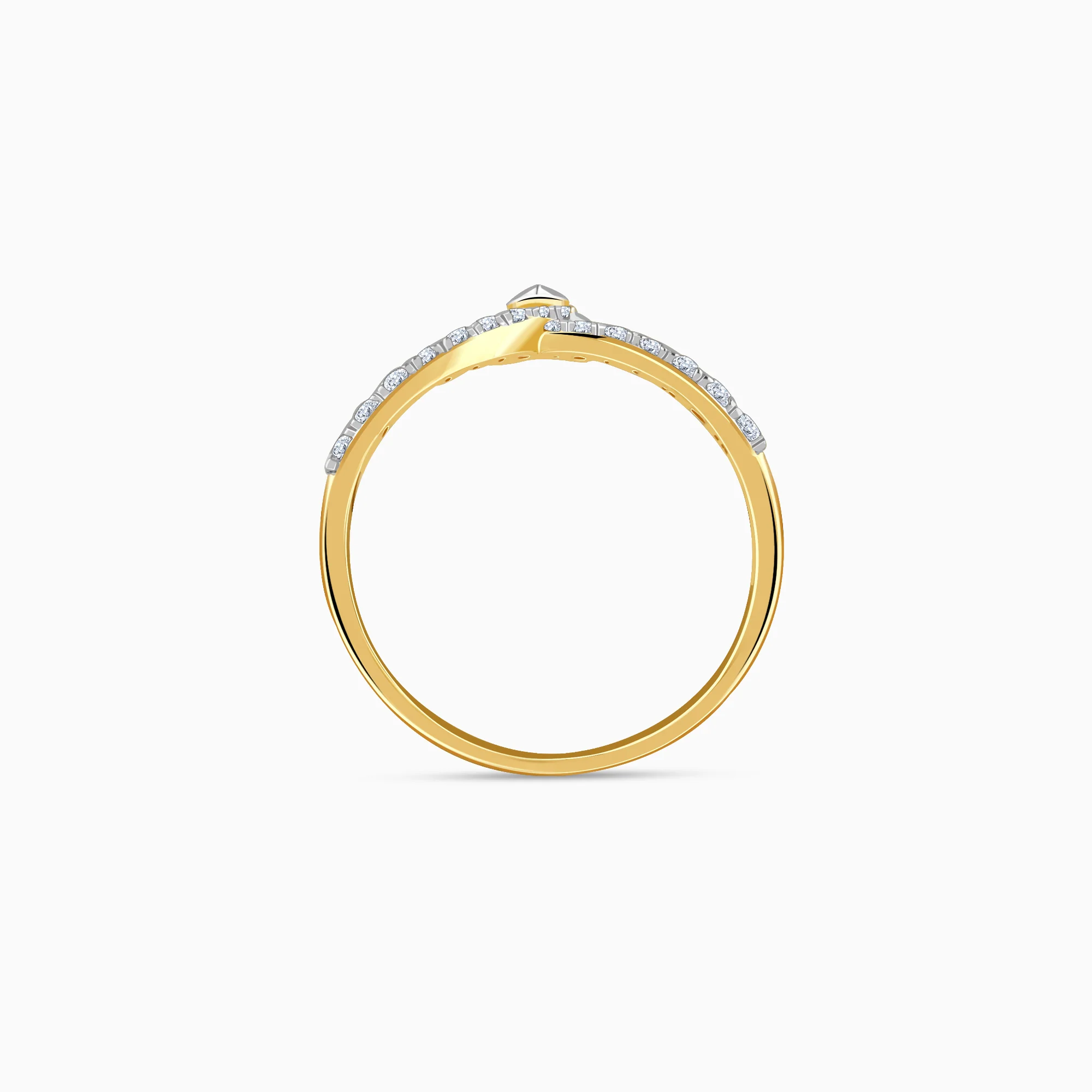 Gold Stylish Glow Lab Grown Diamond Ring - Image 5