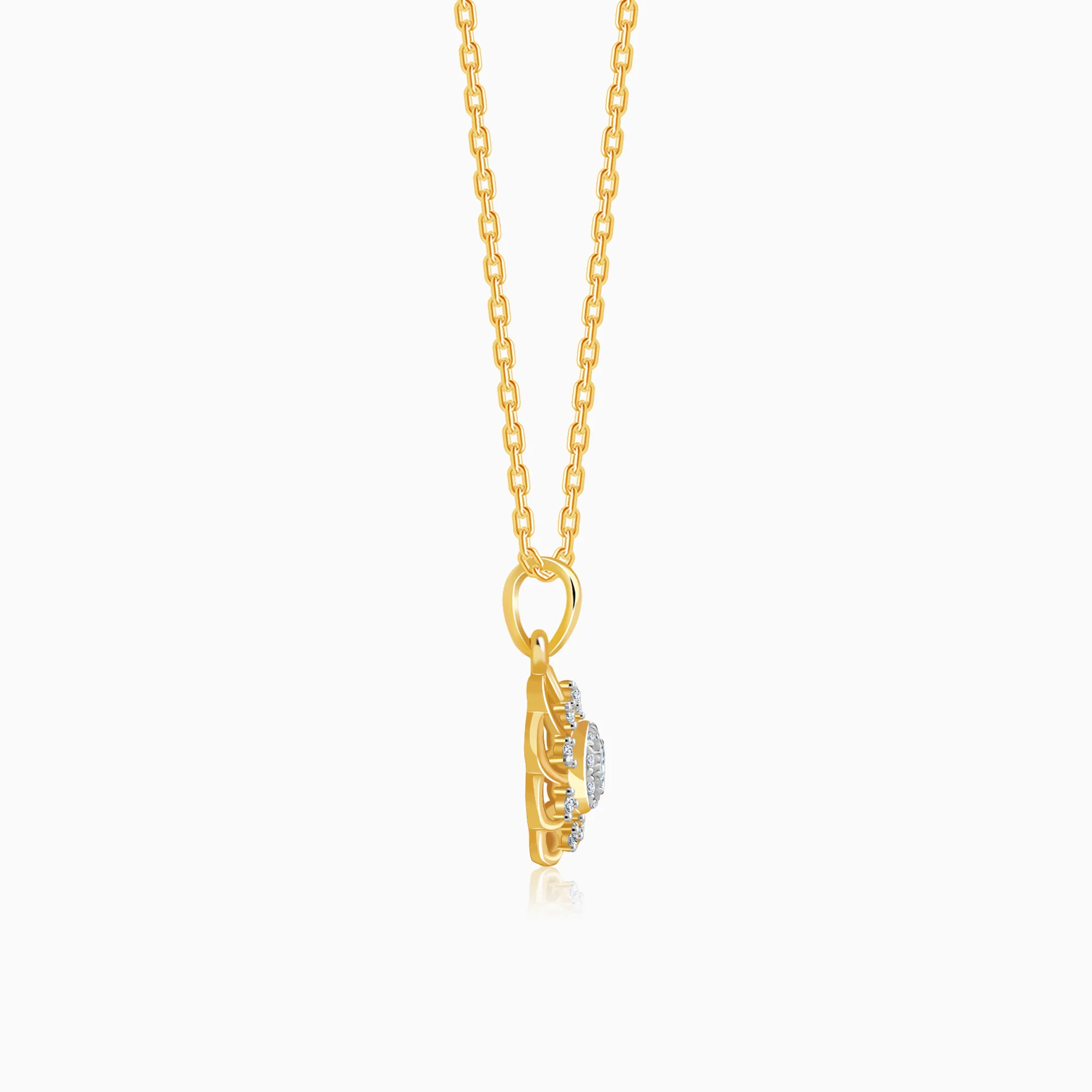 Gold Sunlit Sparkle Lab Grown Diamond - Image 5