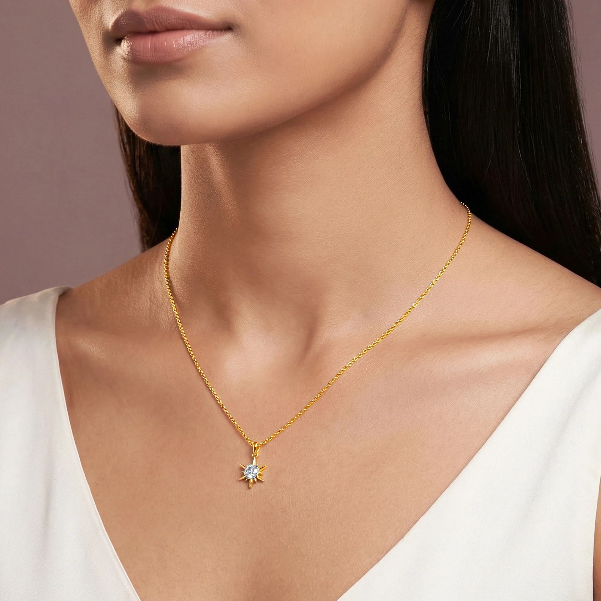 Gold Sunshine Dream Lab Grown Diamond Pendant - Image 3