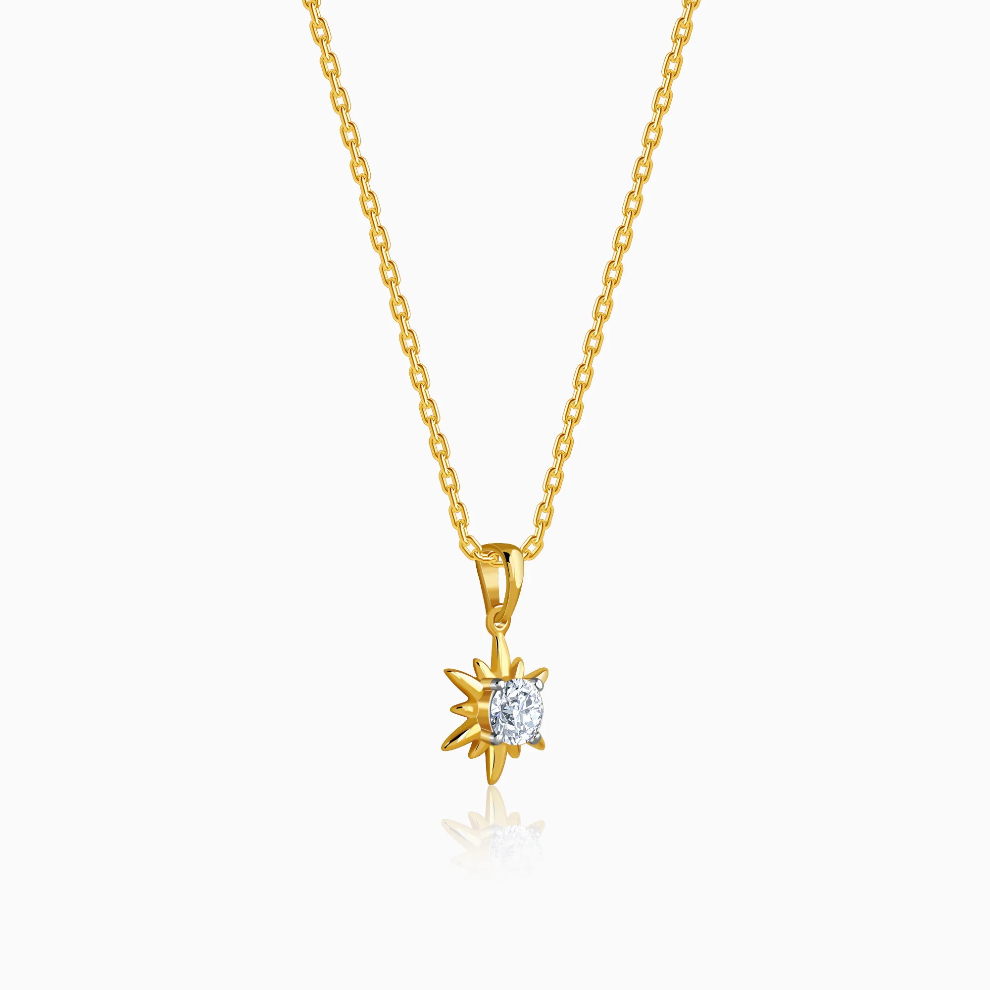 Gold Sunshine Dream Lab Grown Diamond Pendant - Image 4