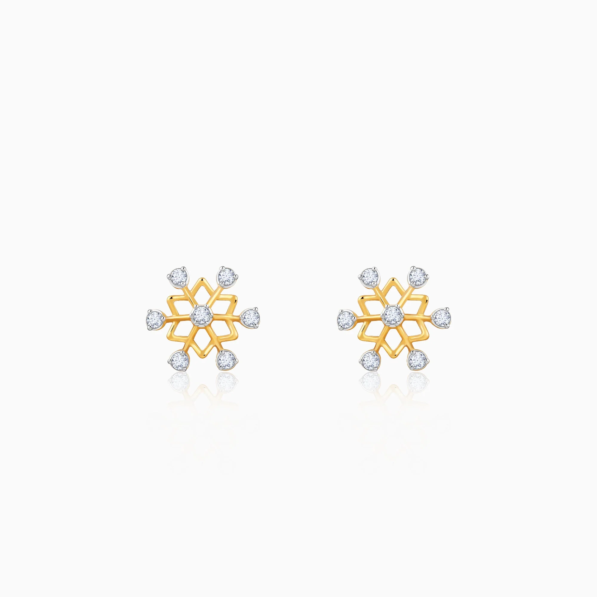 Gold Supernova Lab Grown Diamond Studs