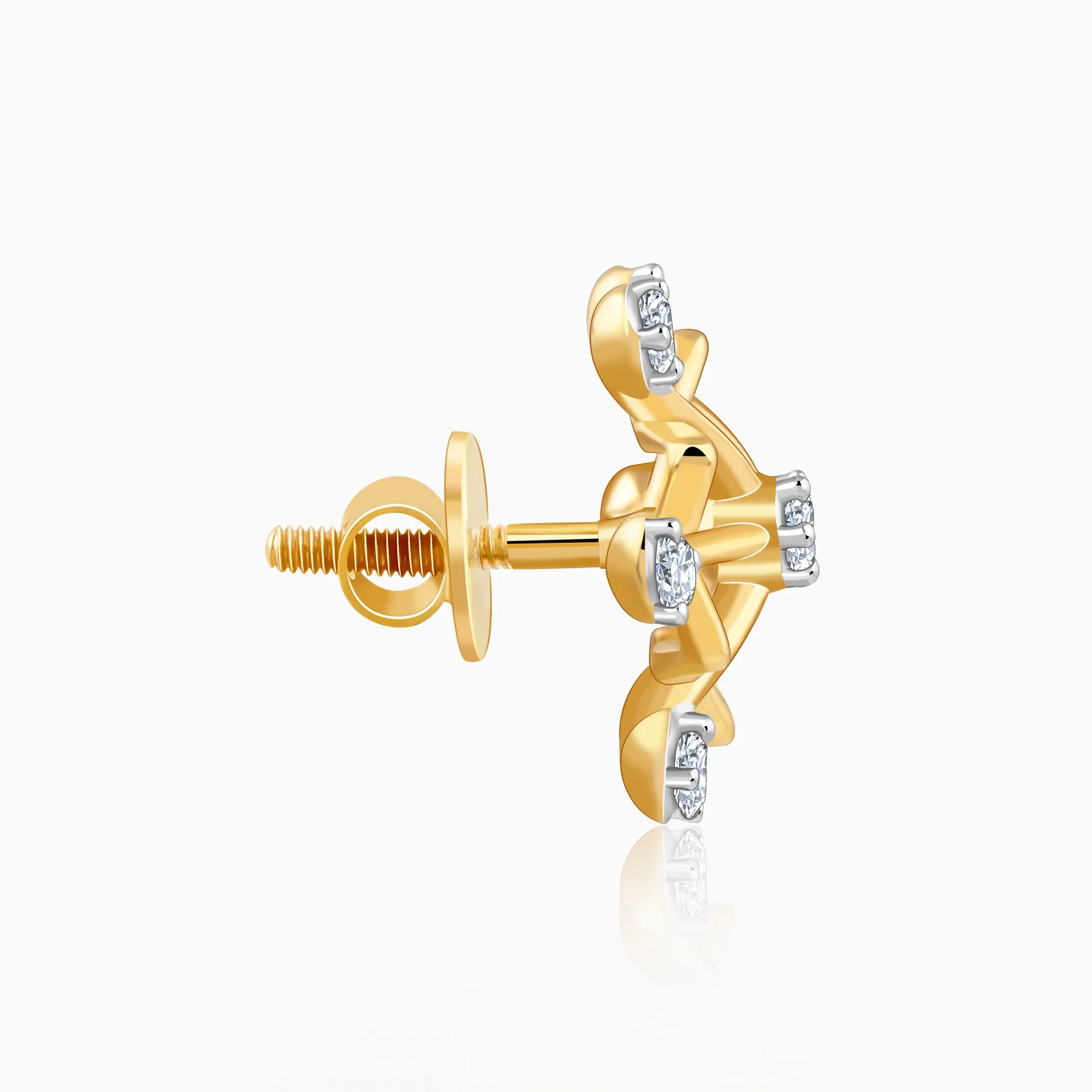 Gold Supernova Lab Grown Diamond Studs - Image 5