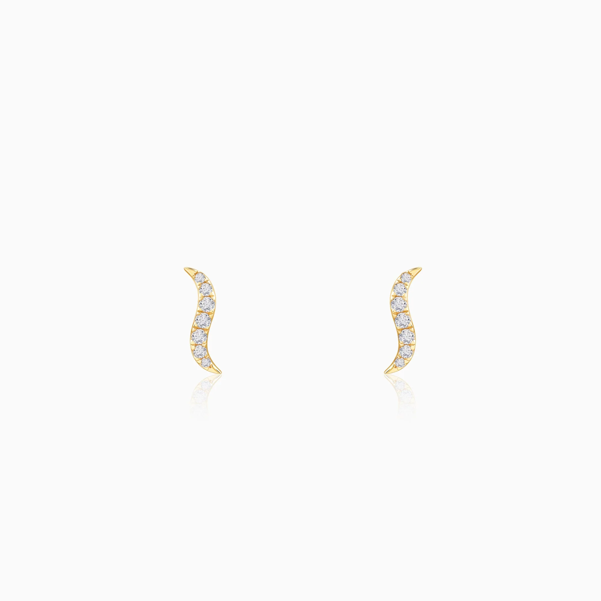 Gold Sway Lab Grown Diamond Studs