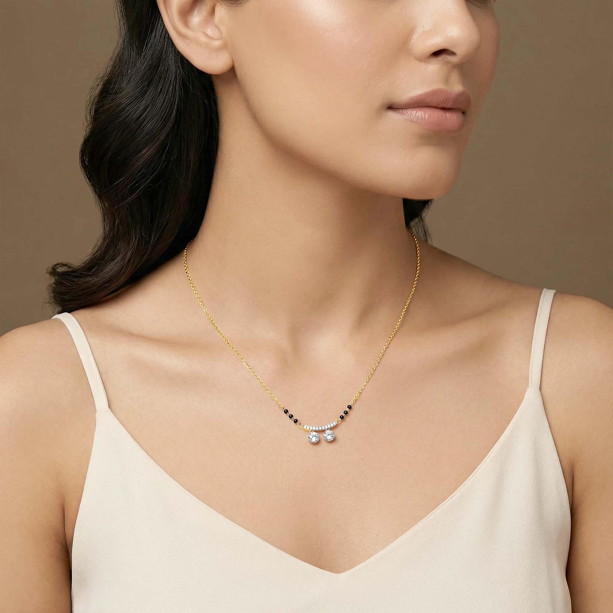 Gold Tavisha Lab Grown Diamond Mangalsutra - Image 3