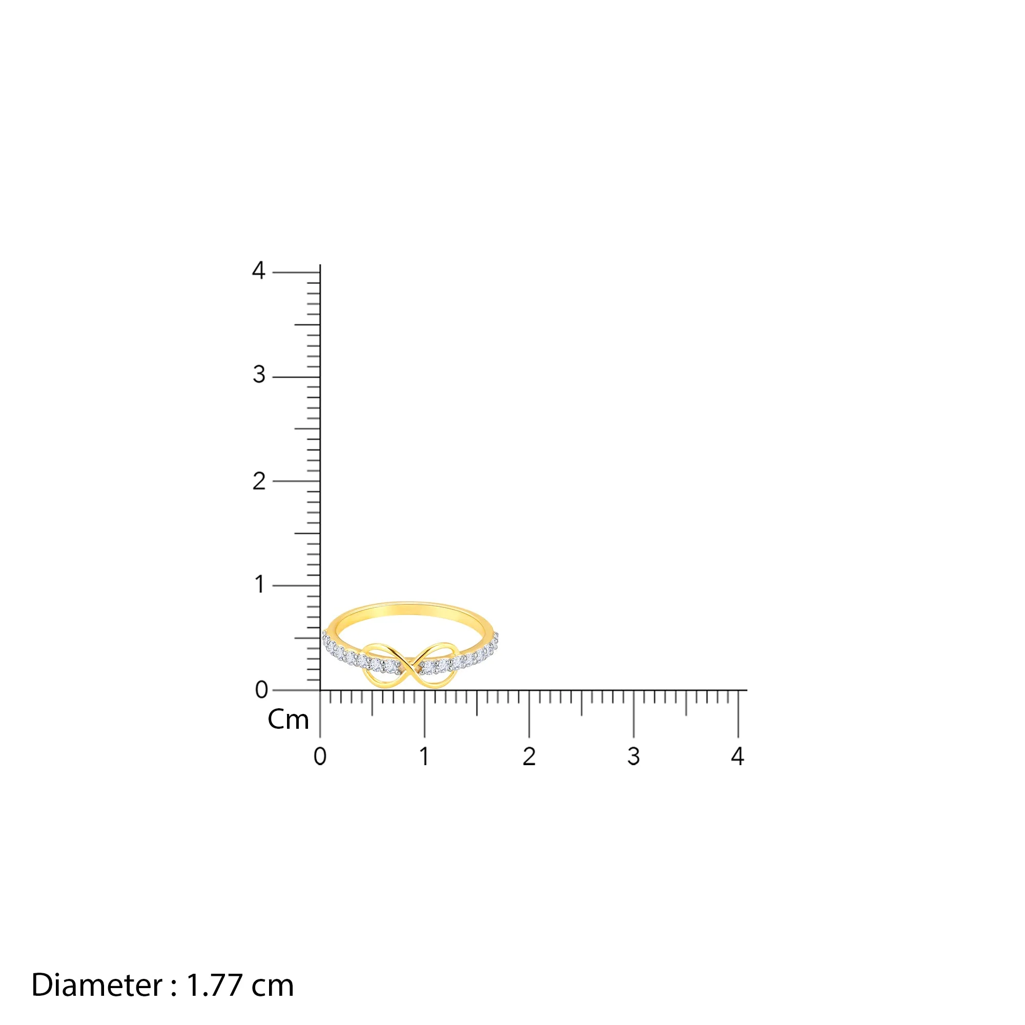 Gold To Infinity And Beyond Diamond Ring - Image 4