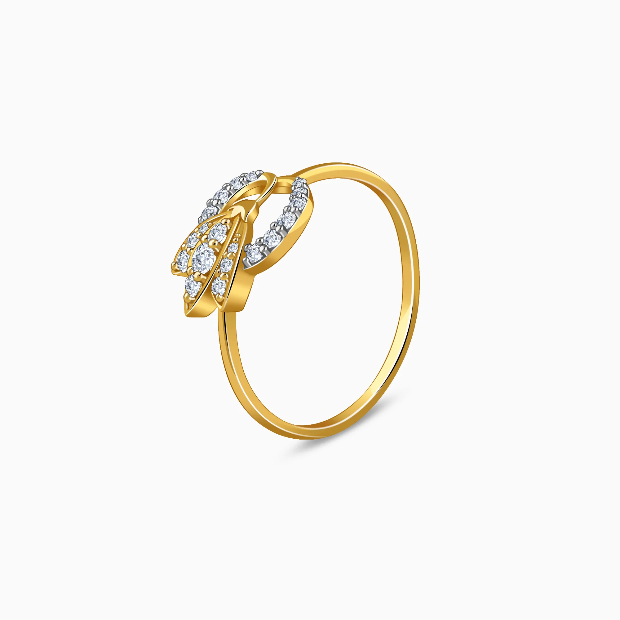 Gold Tria Bloom Lab Grown Diamond Ring (Size 12) - Image 4