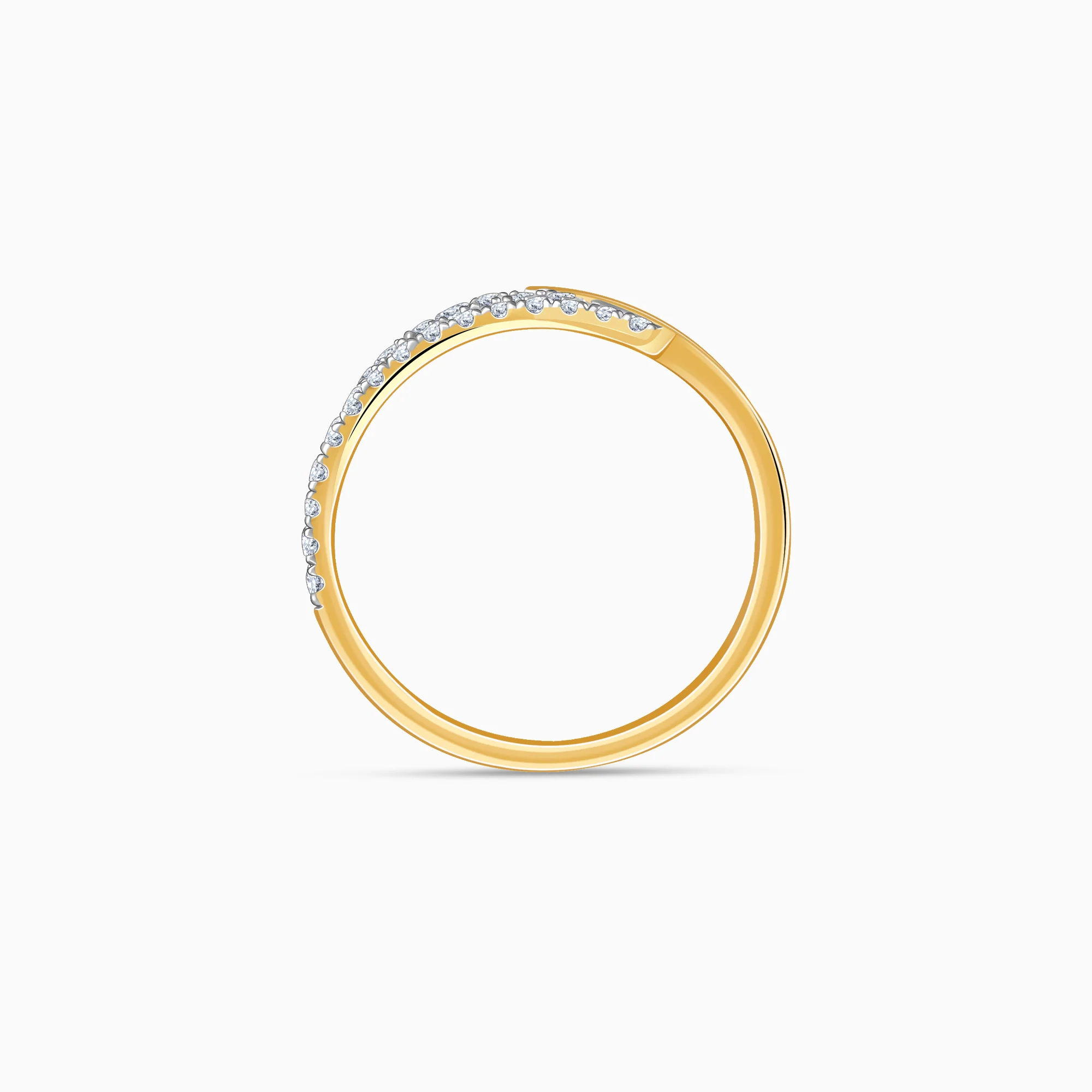 Gold Twin Glow Lab Grown Diamond Ring - Image 5