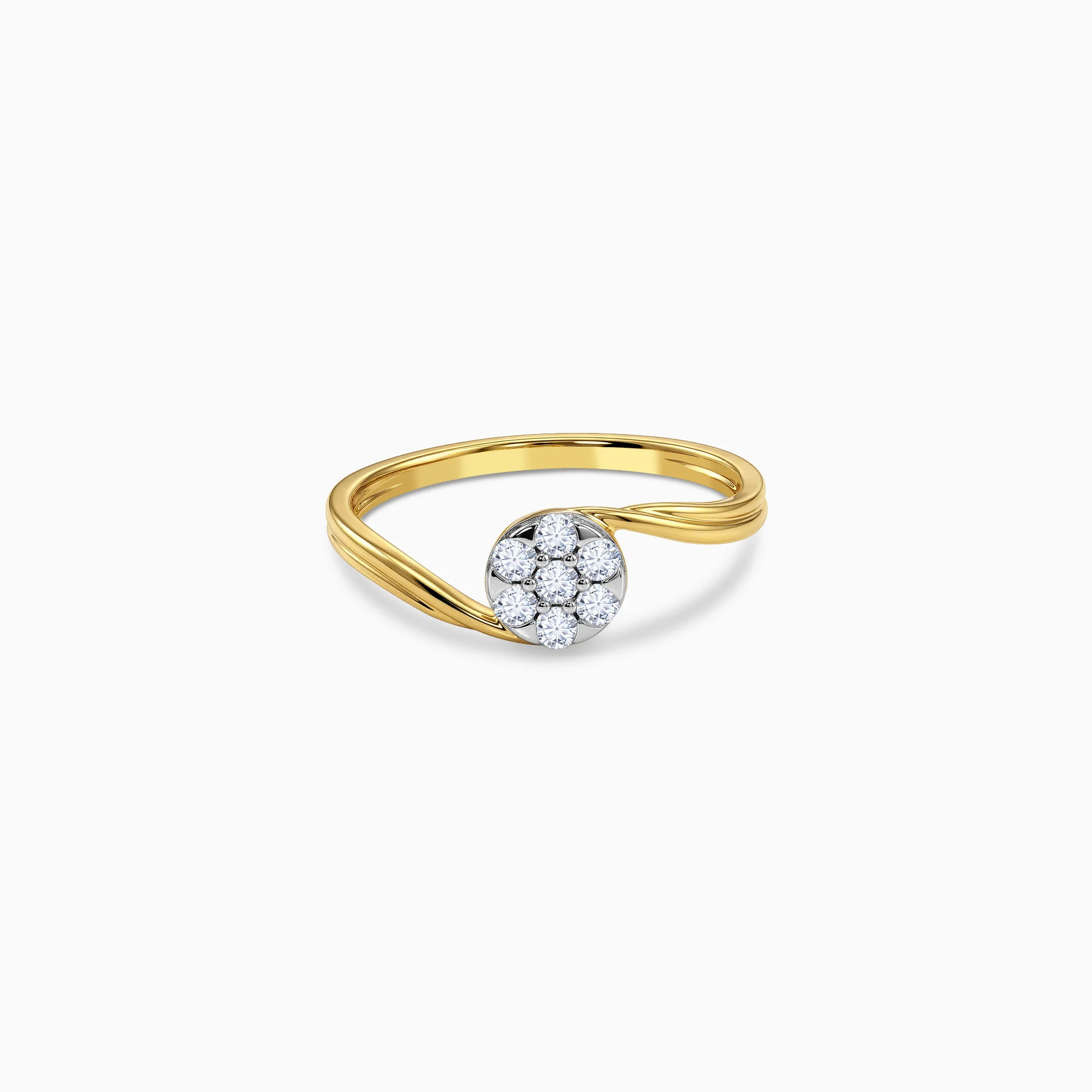 Gold Twine Spark Lab Grown Diamond Ring (Size 12)