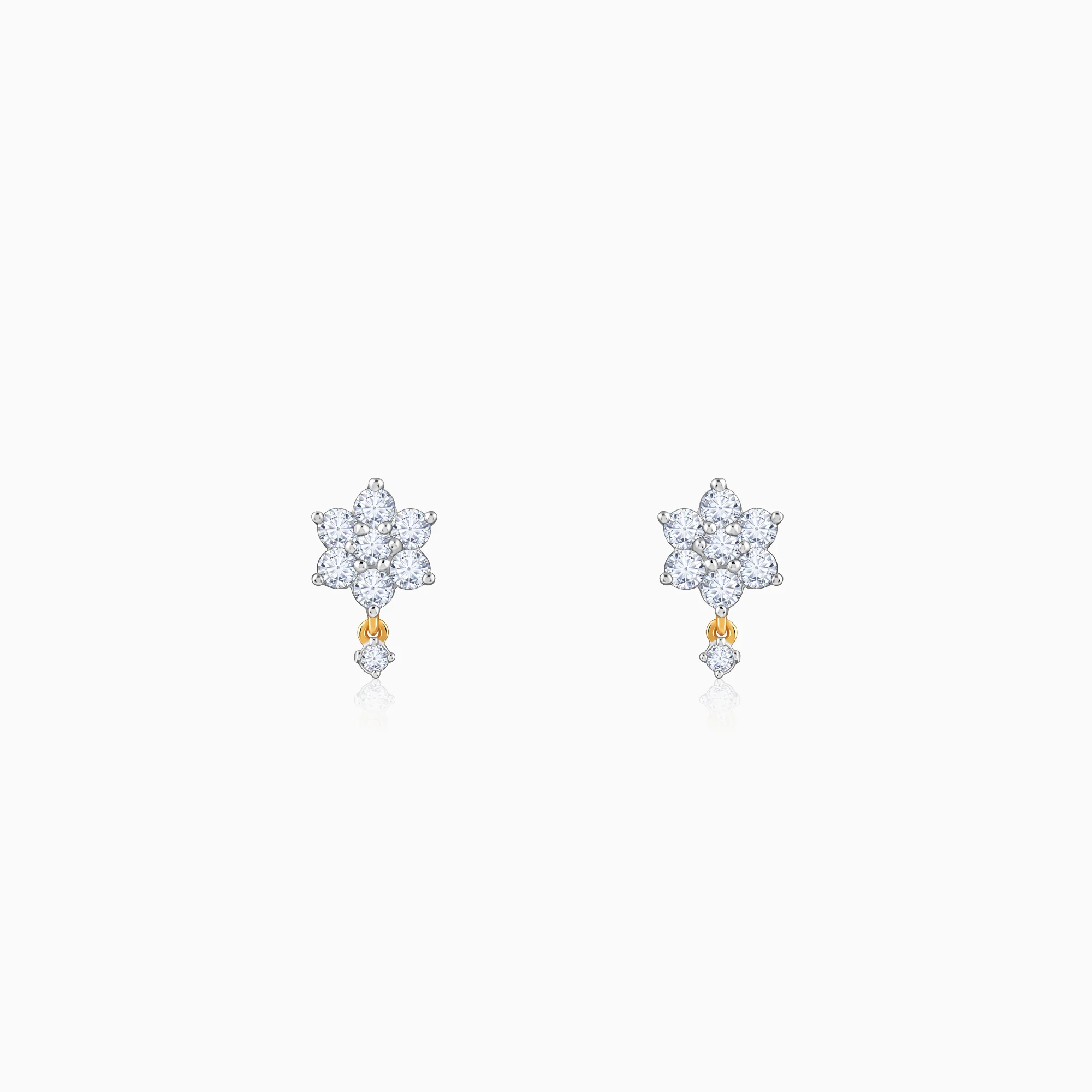 Gold Twinklebee Lab Grown Diamond Earrings