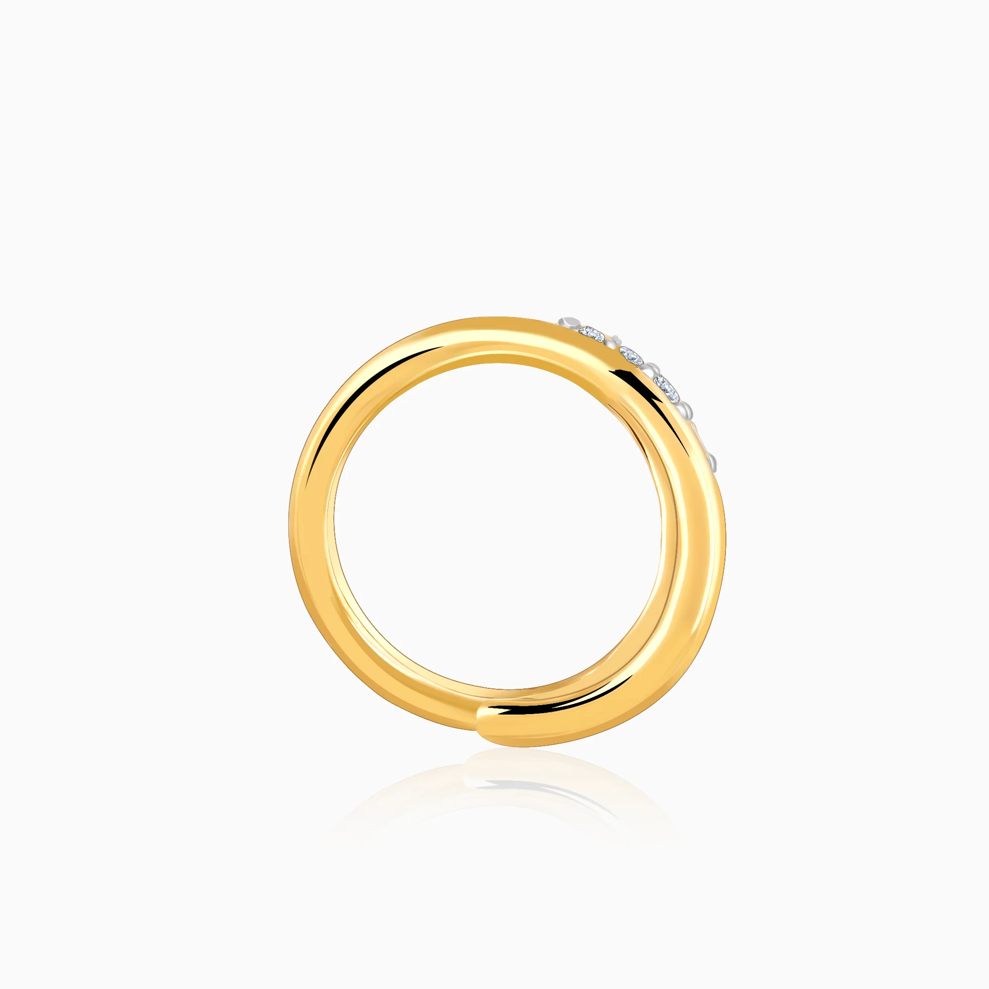 Gold Twist of Light Lab-Grown Diamond Earrings - Image 5