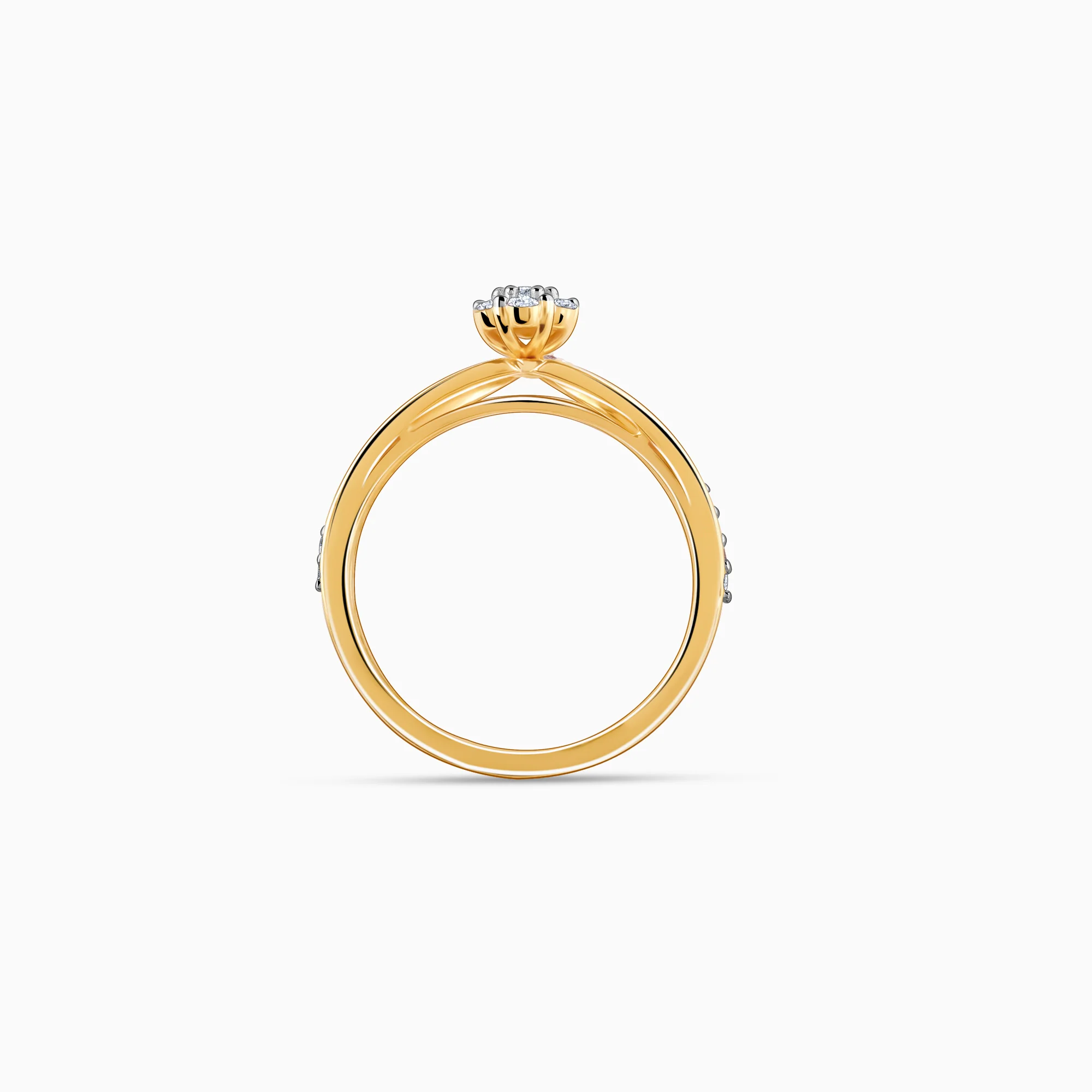 Gold Vanki Twist Diamond Ring - Image 5