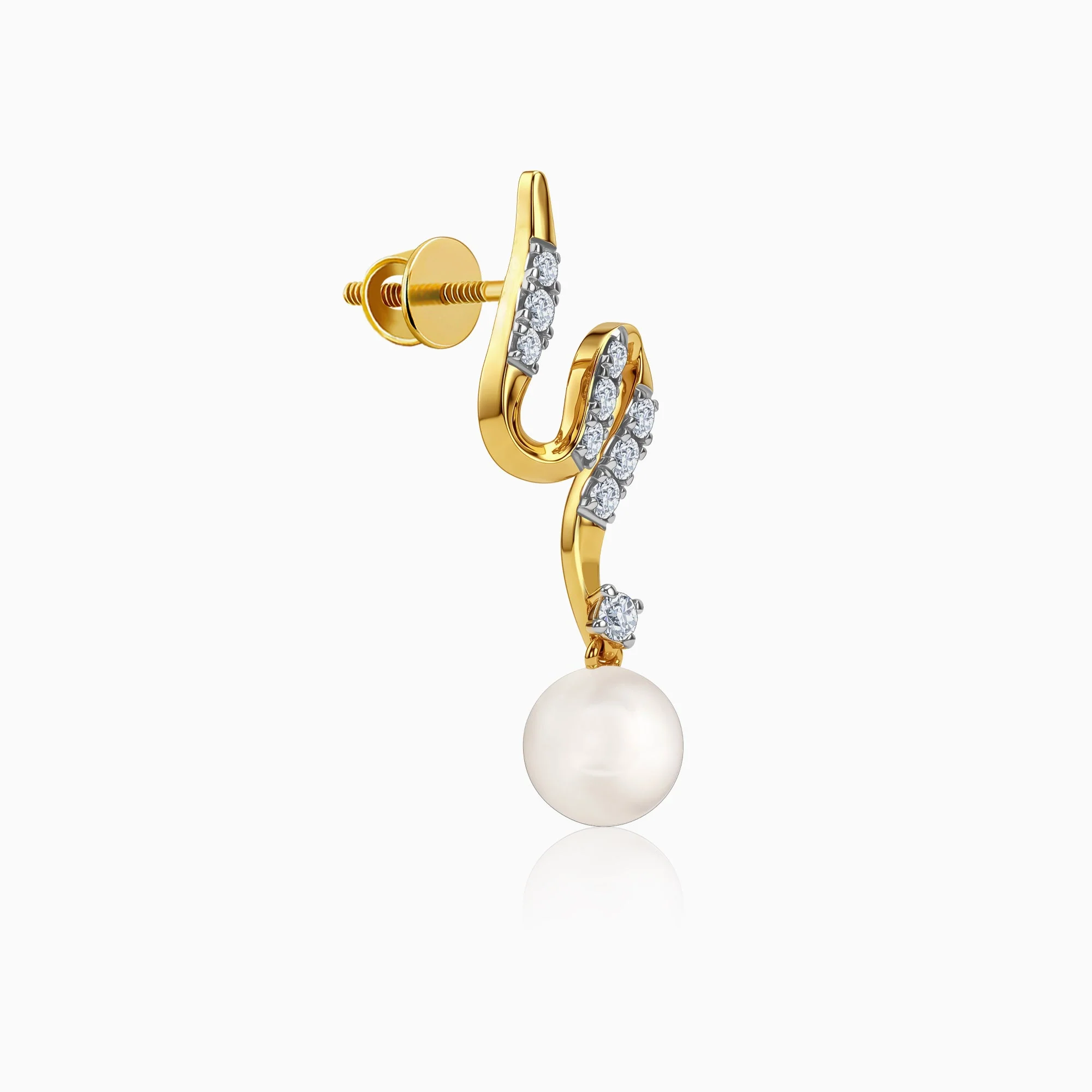 Gold Viera Lab Grown Diamond Earrings - Image 4