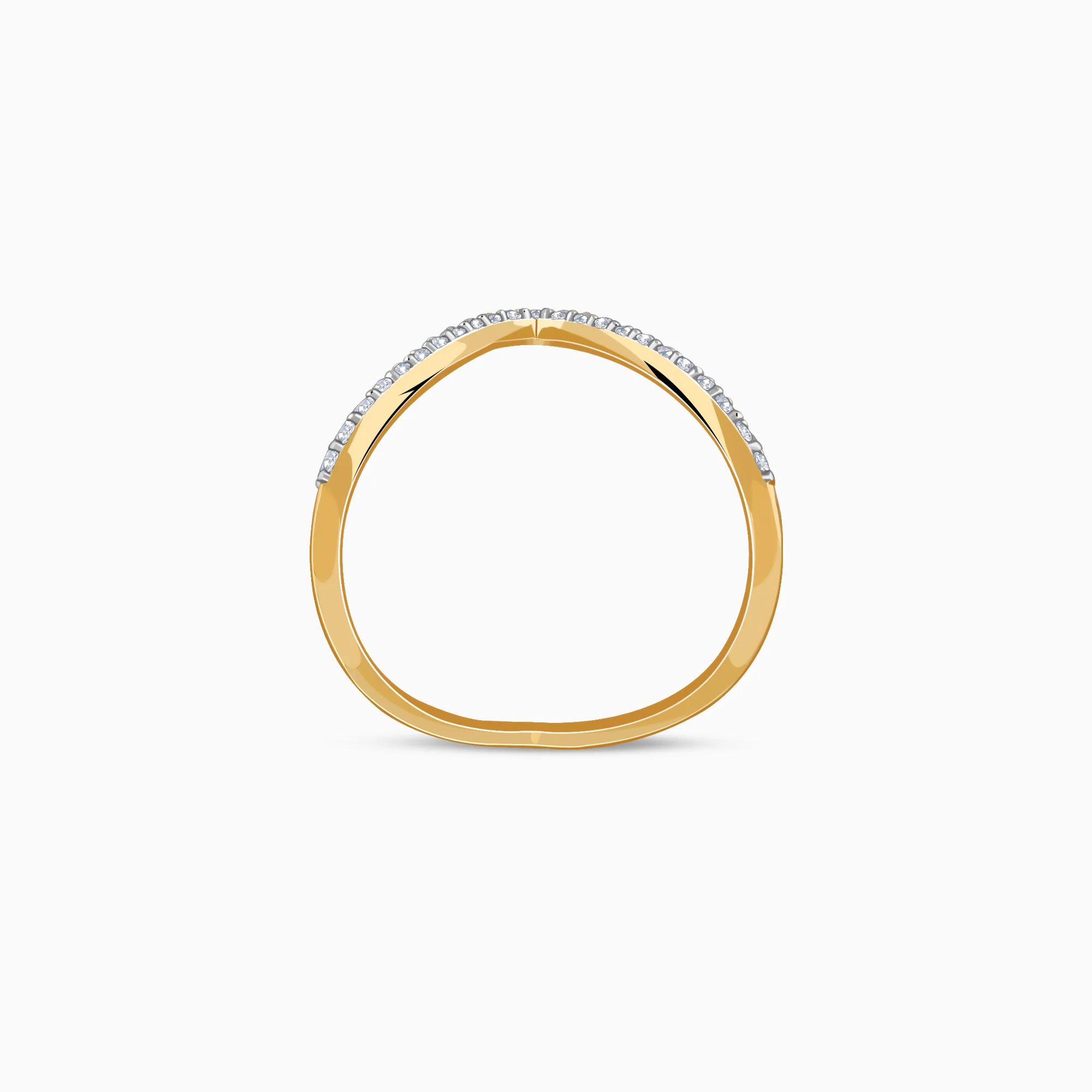 Gold Virajpet Vanki Lab Grown Diamond Ring - Image 5