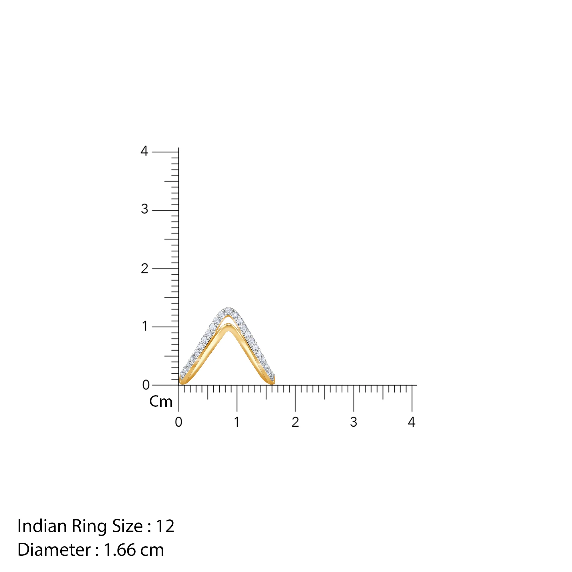 Gold Virajpet Vanki Lab Grown Diamond Ring - Image 6