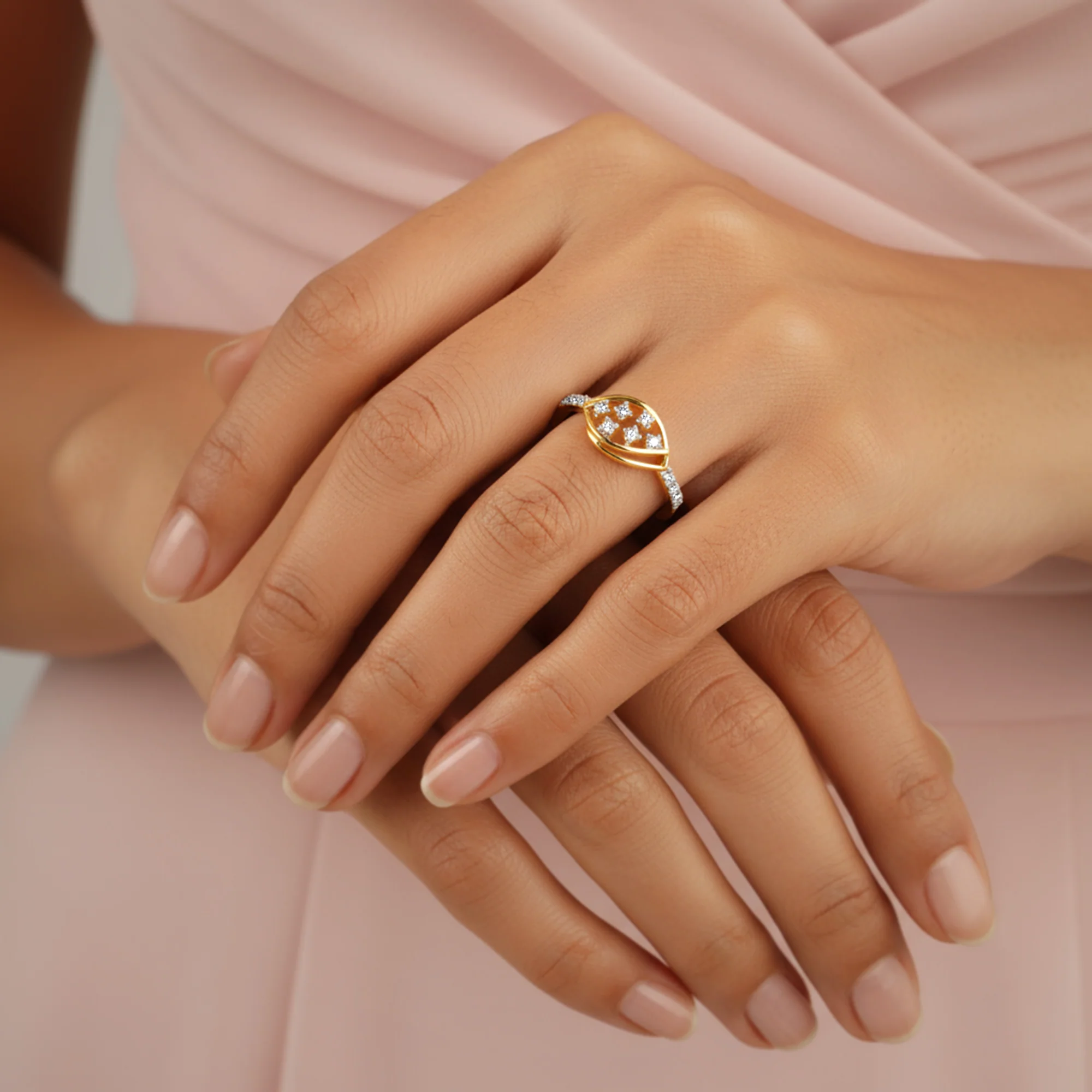 Gold Visionary Spark Lab Grown Diamond Ring - Image 3