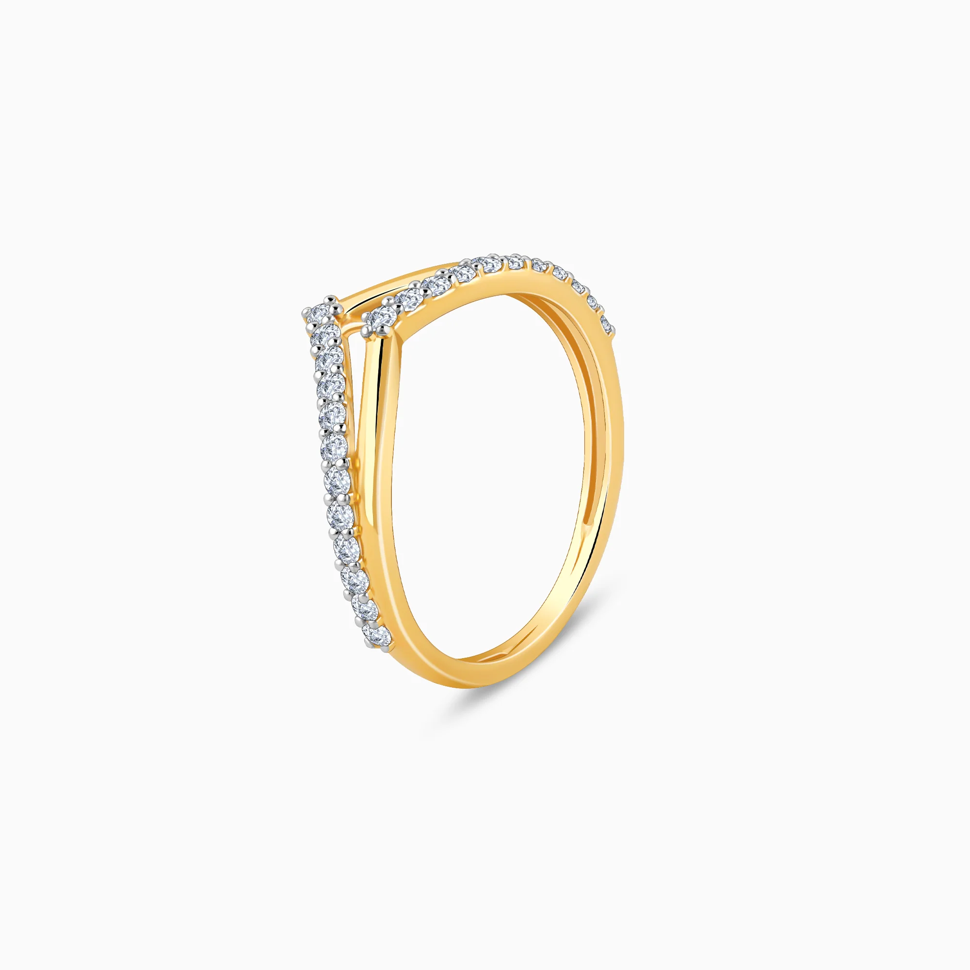 Gold Vividia Lab Grown Diamond Ring - Image 4