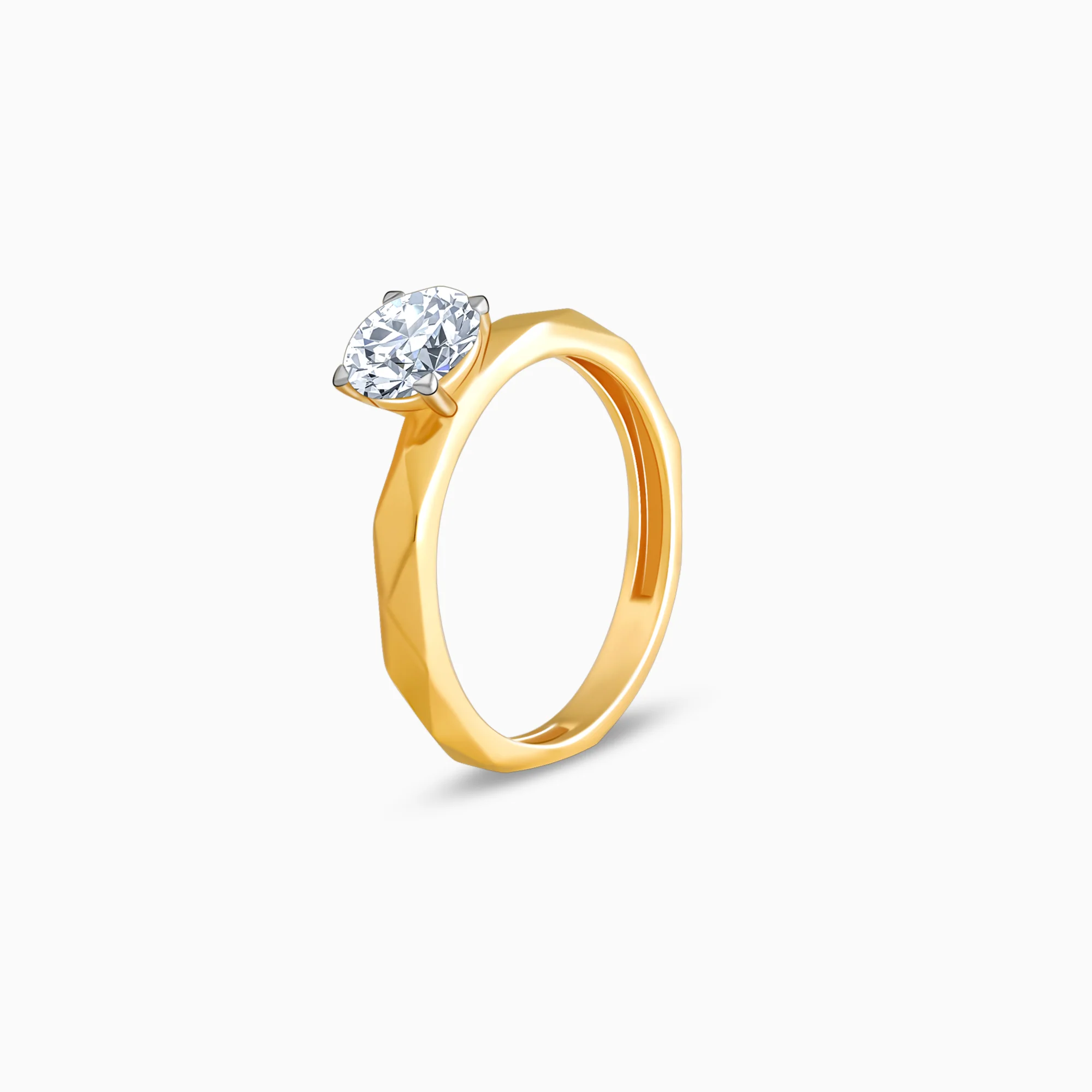 Gold Vow Solitaire Lab Grown Diamond Ring - Image 4