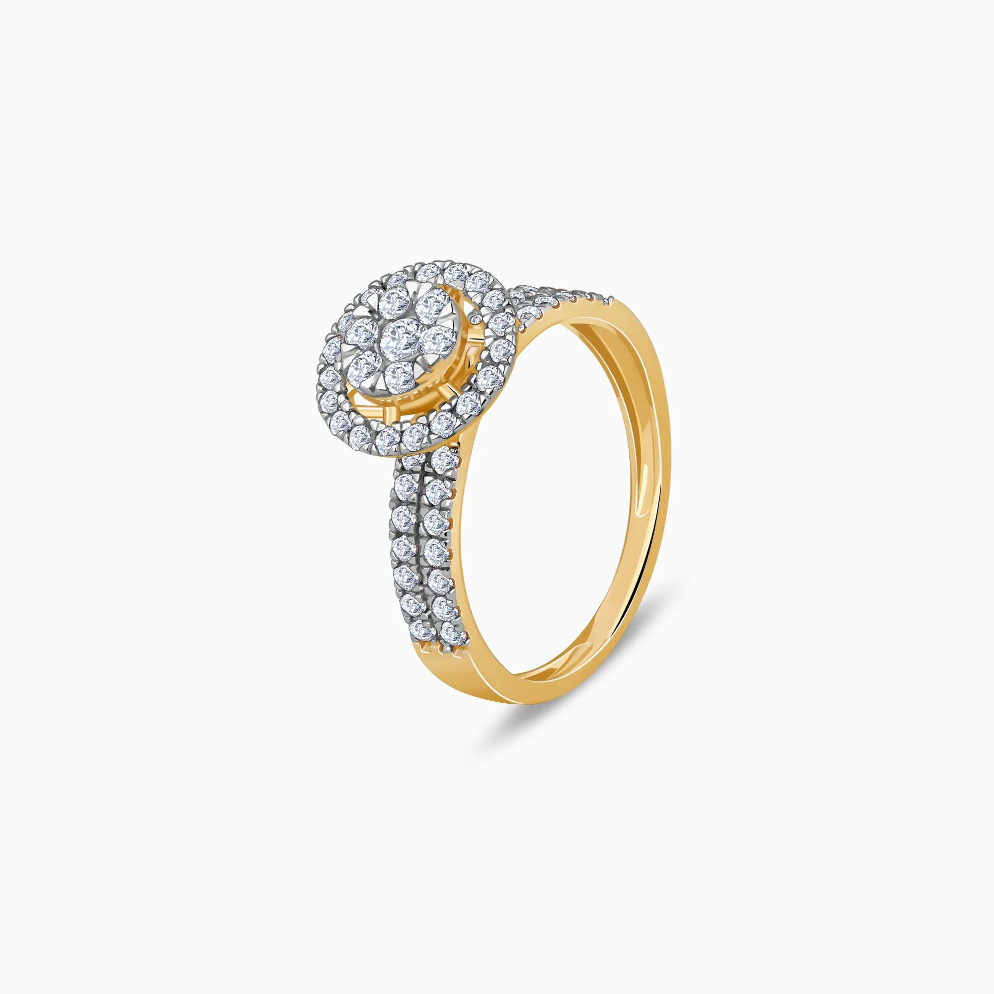 Gold Whirlwind Diamond Ring - Image 4