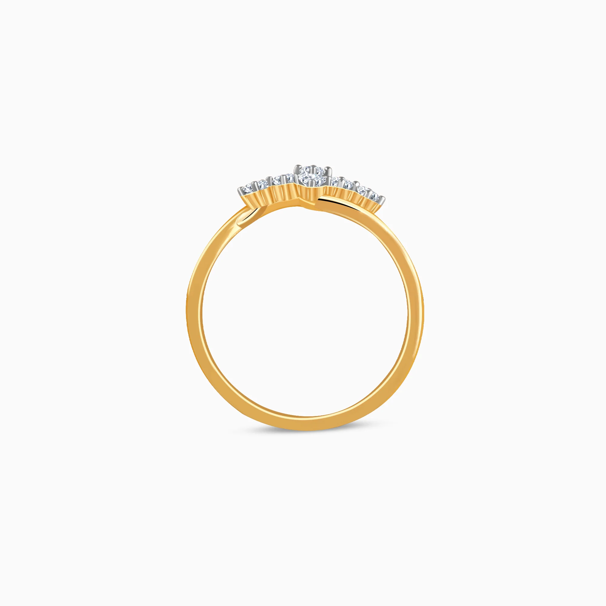 Gold Willow Lab Grown Diamond Ring - Image 5